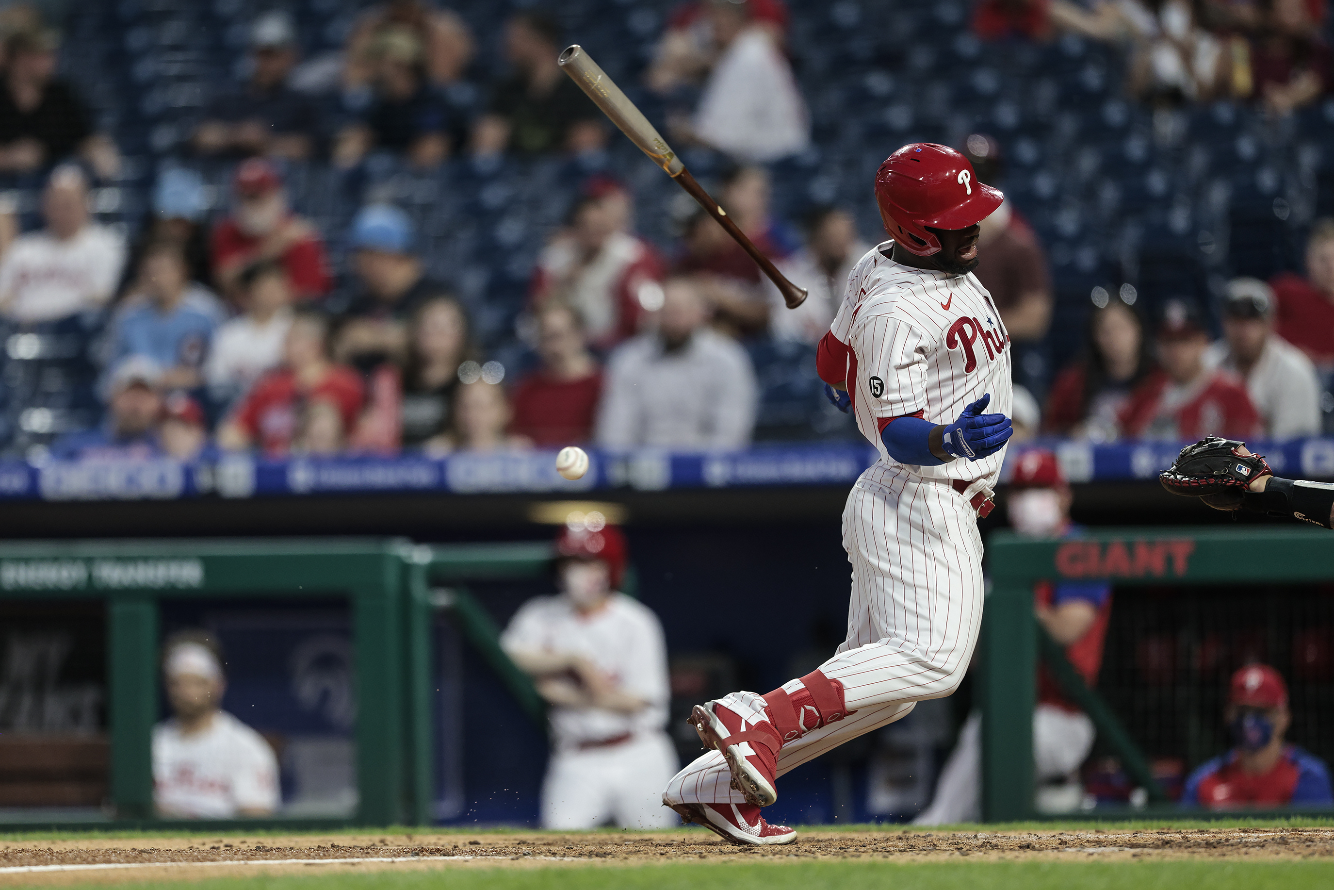 Red Sox vs Phillies delayed after fan falls into bullpen before being  carted off in a stretcher in worrying emergency