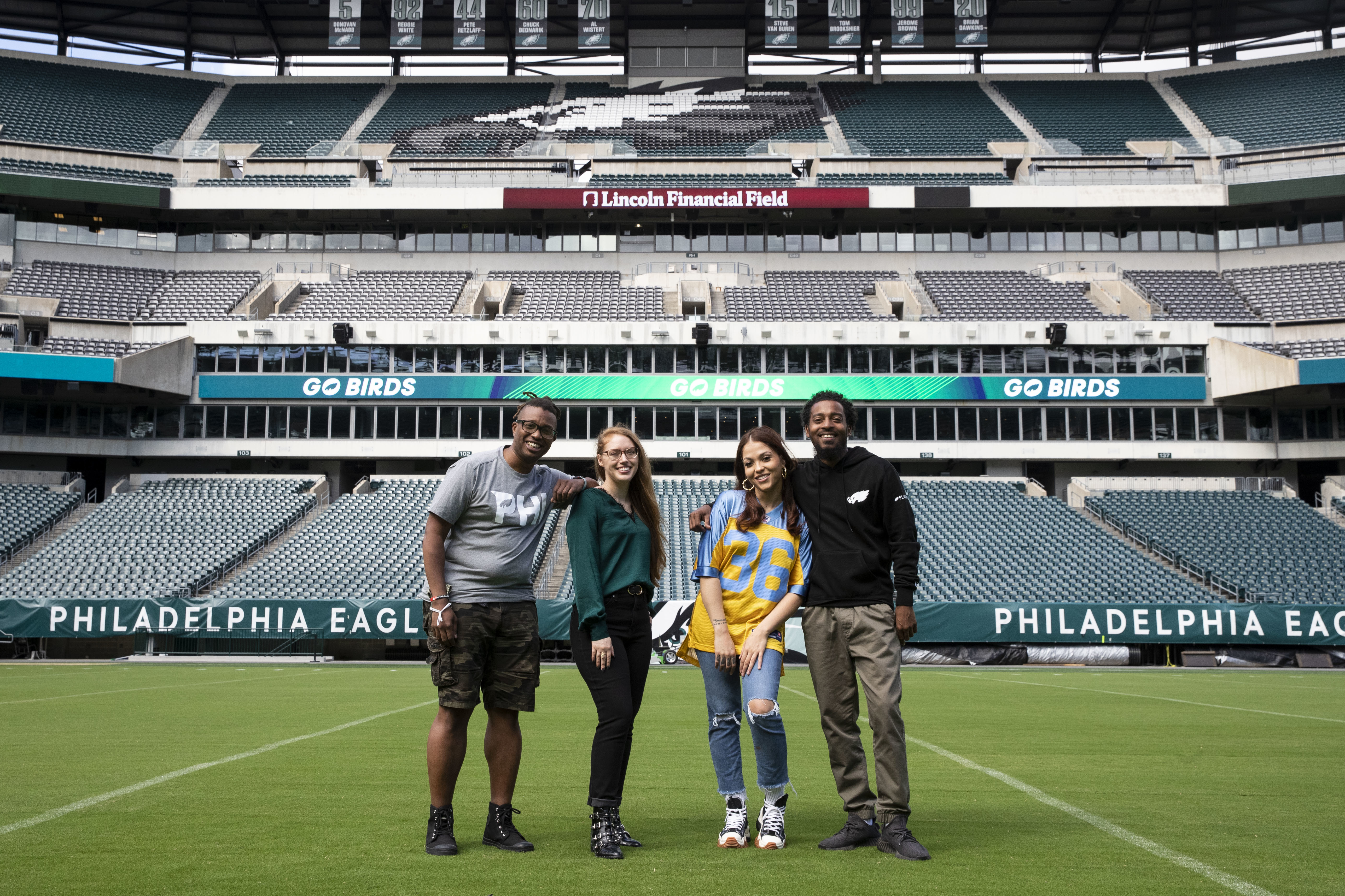 Eagles Stadium Engagement, Philadelphia PA I Kristina & Al