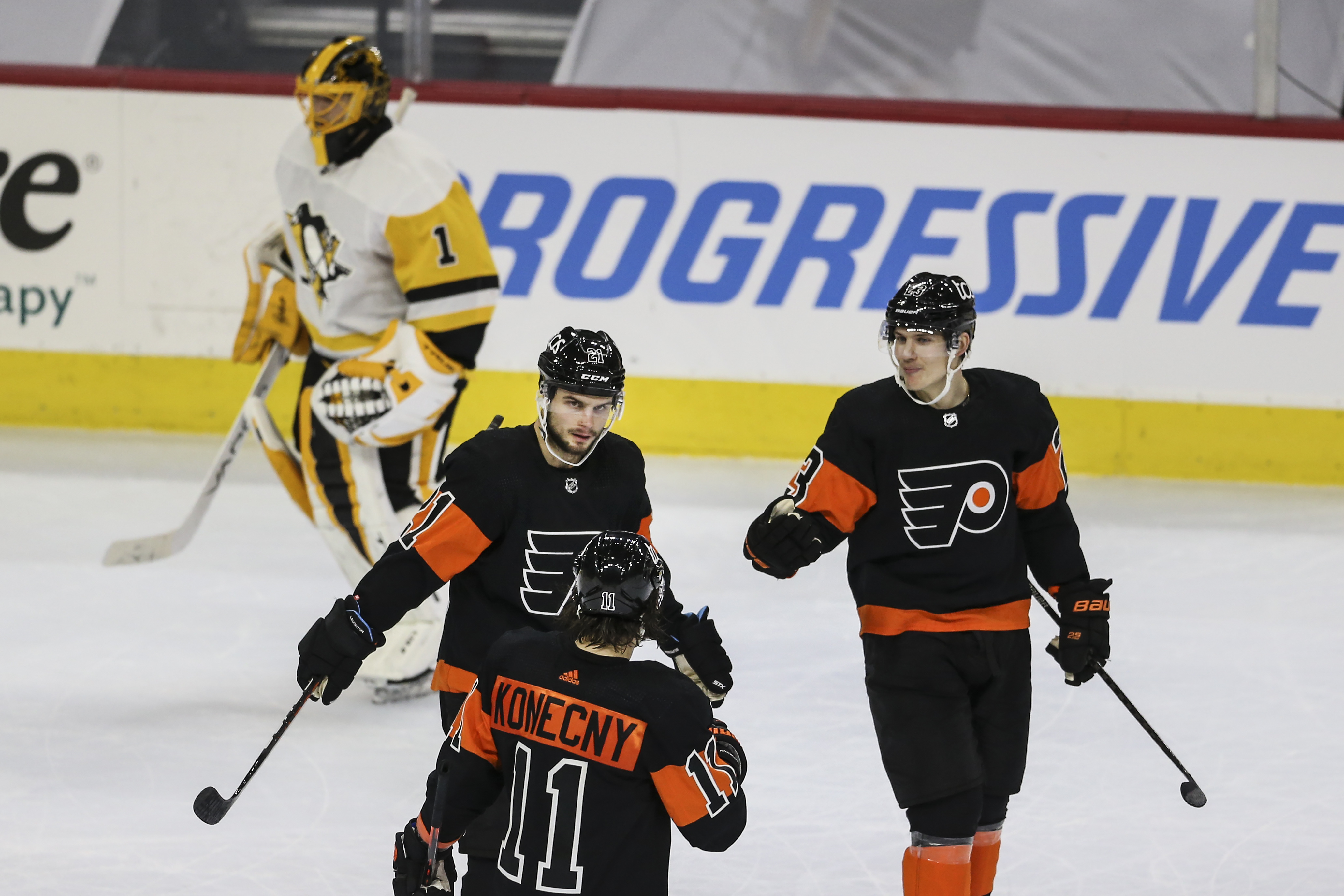 KONECNY PHILADELPHIA FLYERS AUTHENTIC 2019 STADIUM SERIES ADIDAS HOCKEY  JERSEY