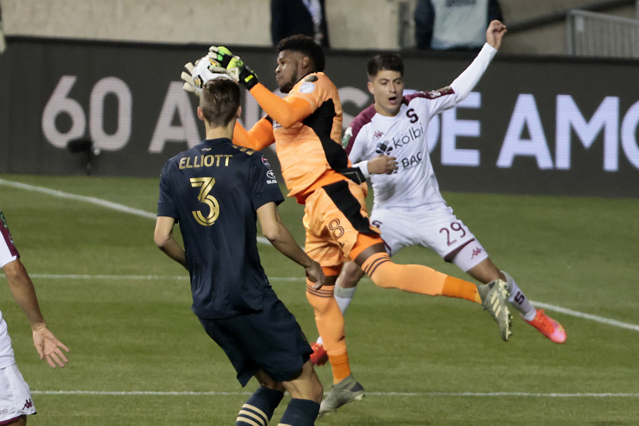 The Philadelphia Union professional football soccer team and players versus  Deportivo Saprissa during the CONCACAF Champions League Stock Photo - Alamy