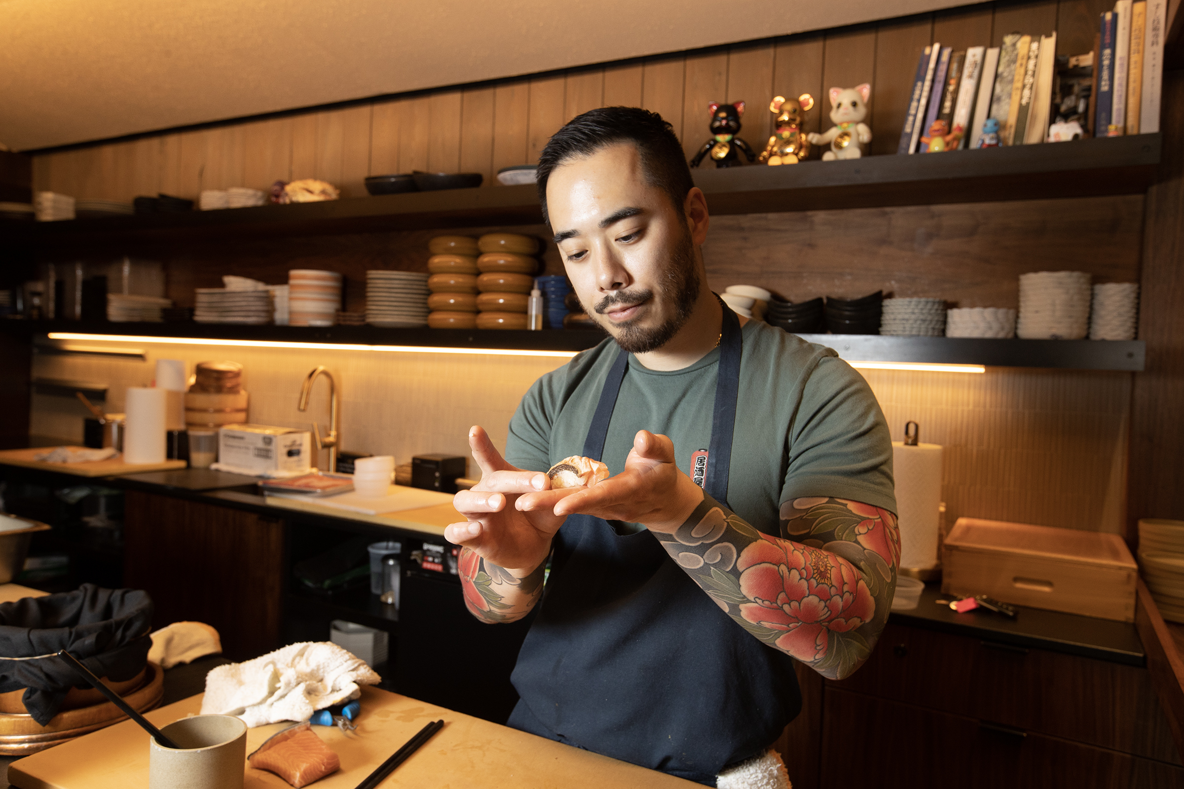 Chef-owner Jesse Ito at work at Royal Sushi & Izkayay on May 31, 2024.