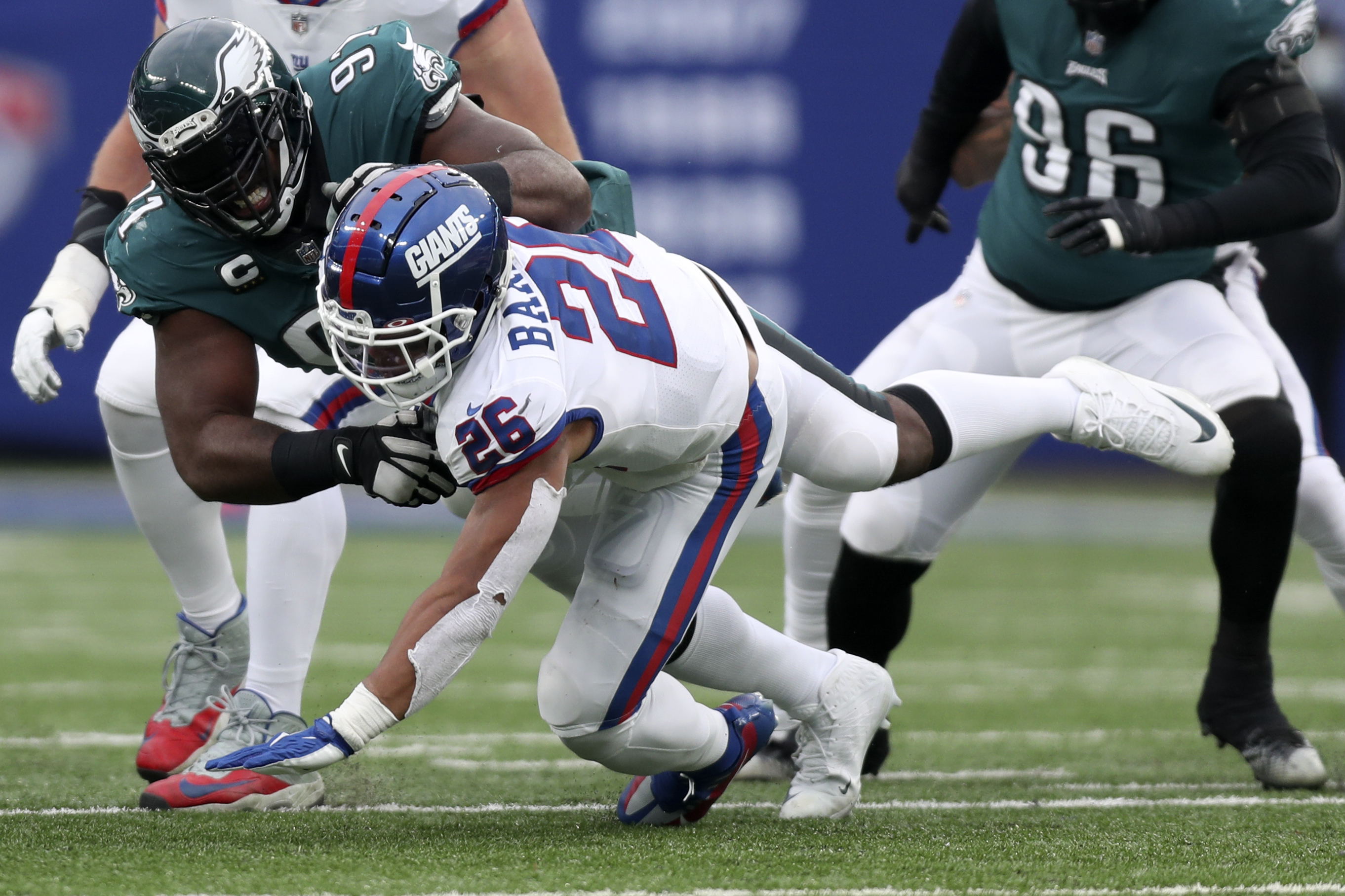 Eagles-Giants analysis: Costly turnovers from Jalen Hurts, Boston