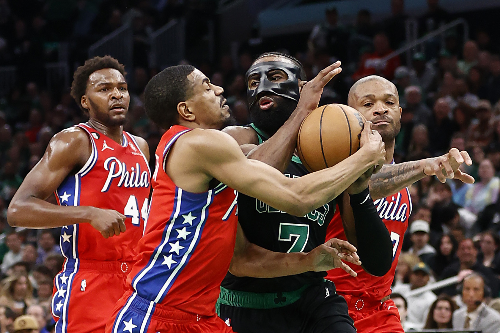 Sixers vs Celtics: James Harden scores 45 points to lift Joel