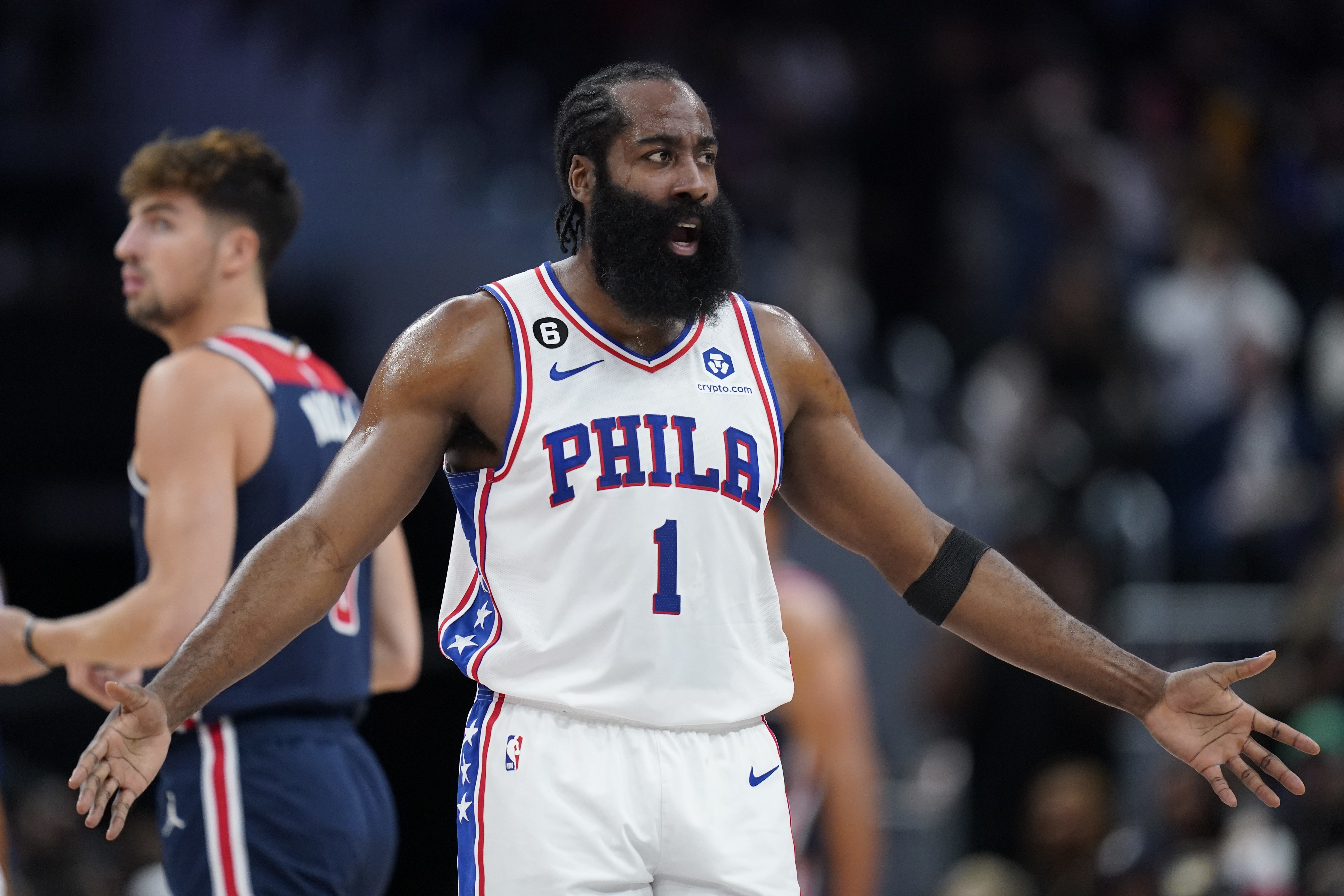 Keith Pompey on X: #NBA top-selling Jersey: James Harden is second behind LeBron  James. Joel Embiid is sixth on the list.  / X