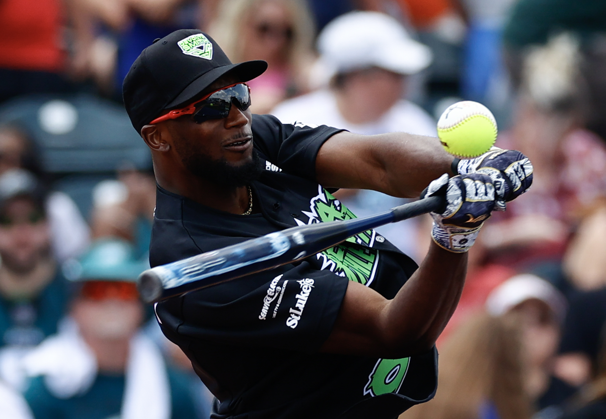 A.J. Brown, Jalen Hurts show their power at DeVonta Smith's charity softball  game