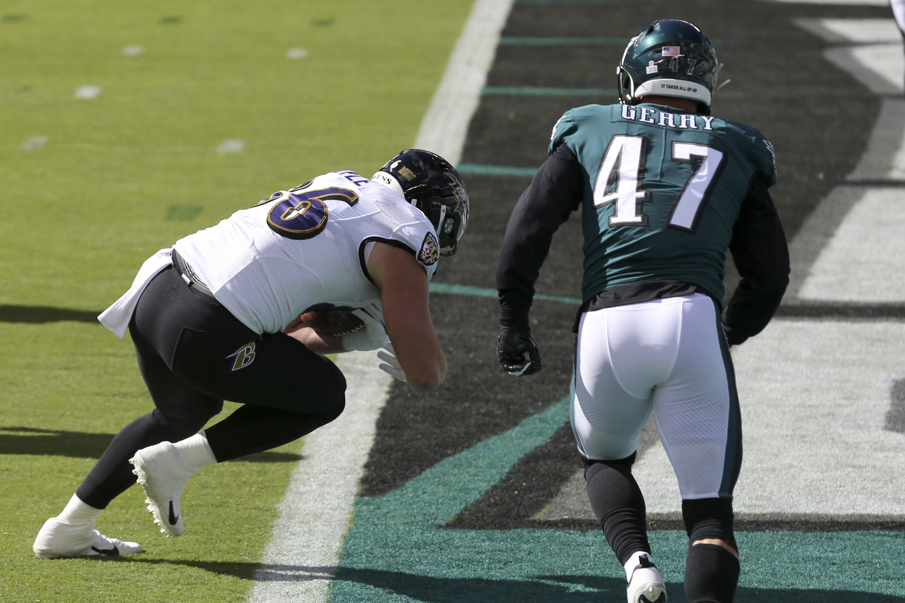 Philadelphia Eagles fall short in 30-28 loss to Baltimore Ravens