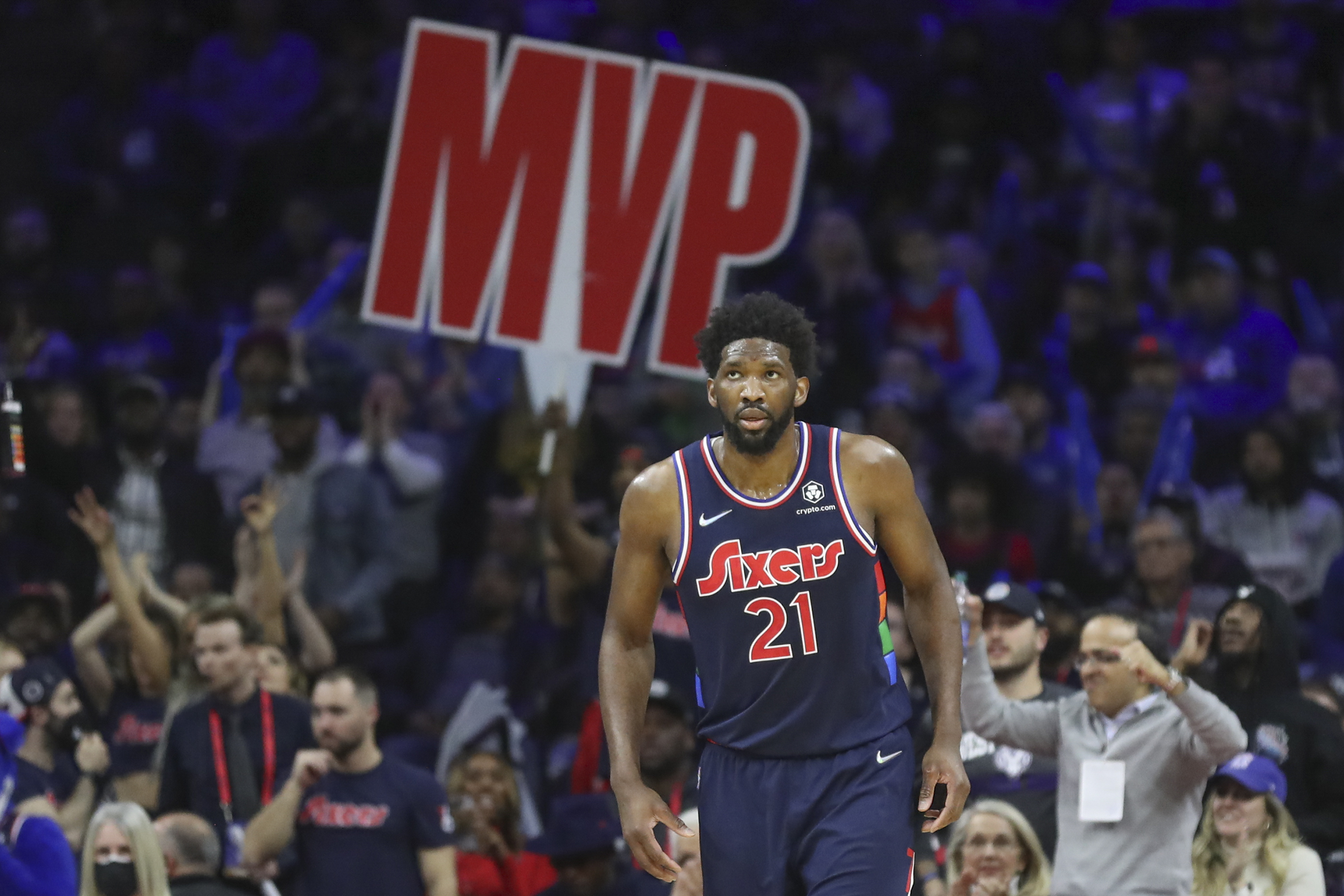 It's official - Joel Embiid is the MVP! TRUST THE PROCESS