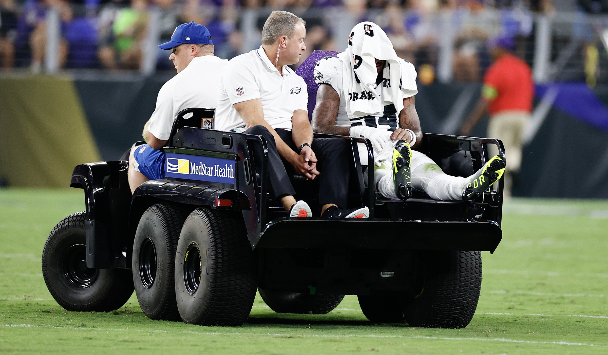 Jalen Hurts' health takes priority in the Eagles' preseason loss to the  Baltimore Ravens