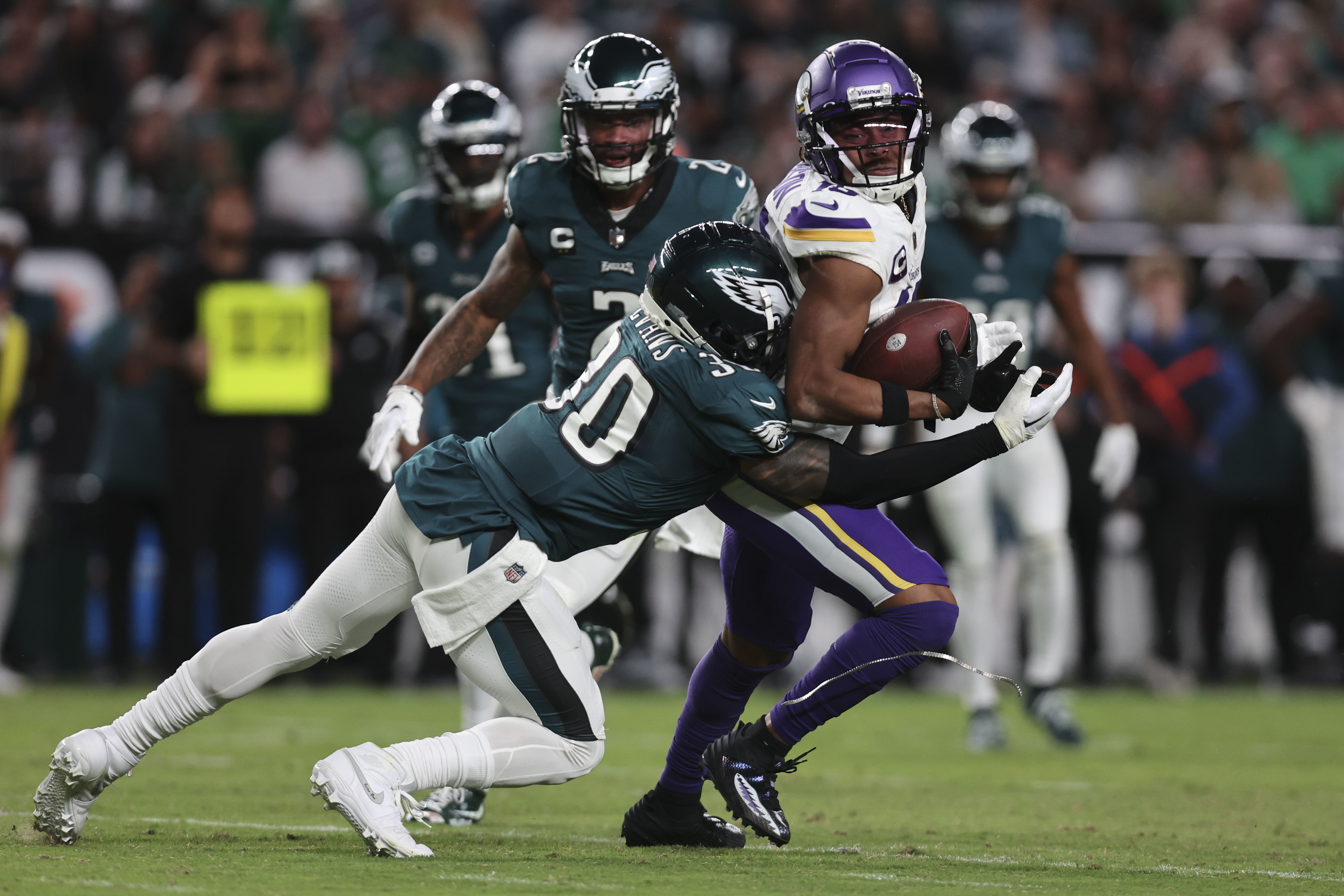 A historic performance vs. the Vikings by Eagles running back D