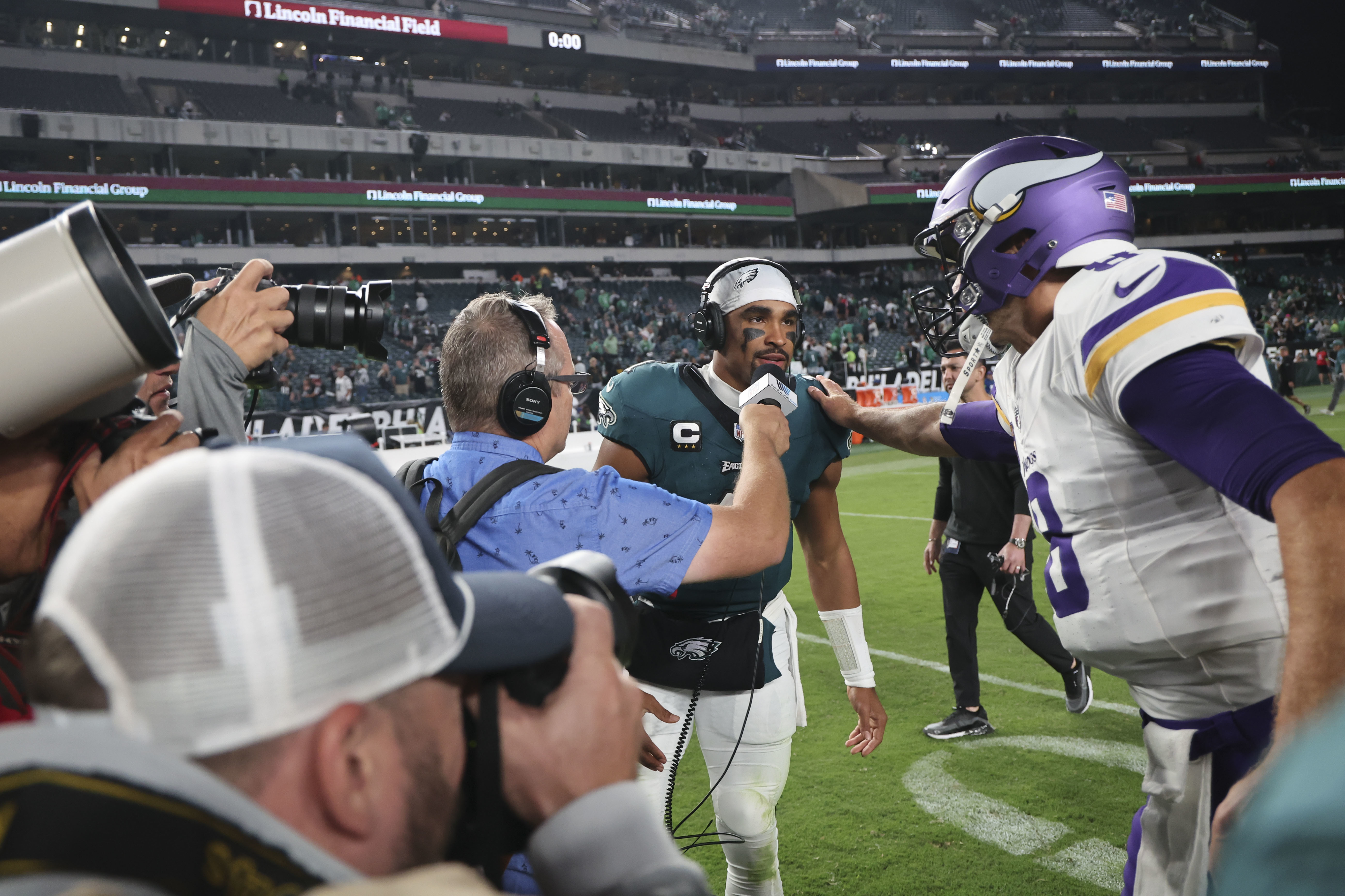 Minnesota Vikings safety Harrison Smith (22) during an NFL football game  against the Philadelphia Eagles, Thursday, Sep. 14, 2023, in Philadelphia.  (AP Photo/Rich Schultz Stock Photo - Alamy