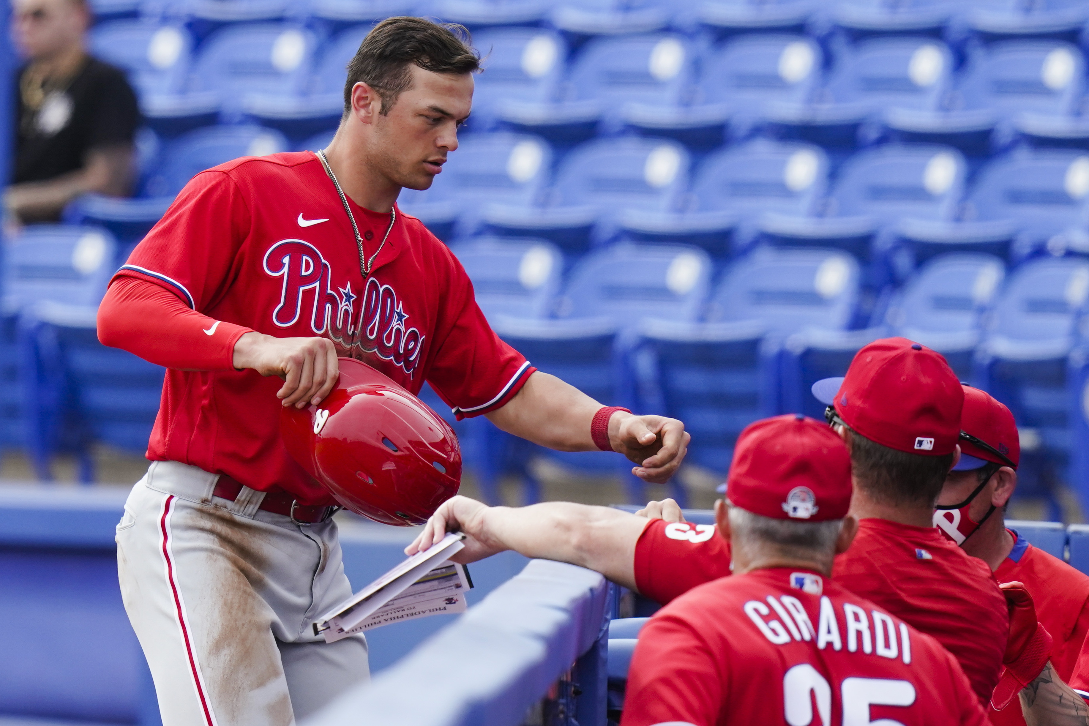 Phillies catching prospect Logan O'Hoppe listening, learning, charting his  MLB path