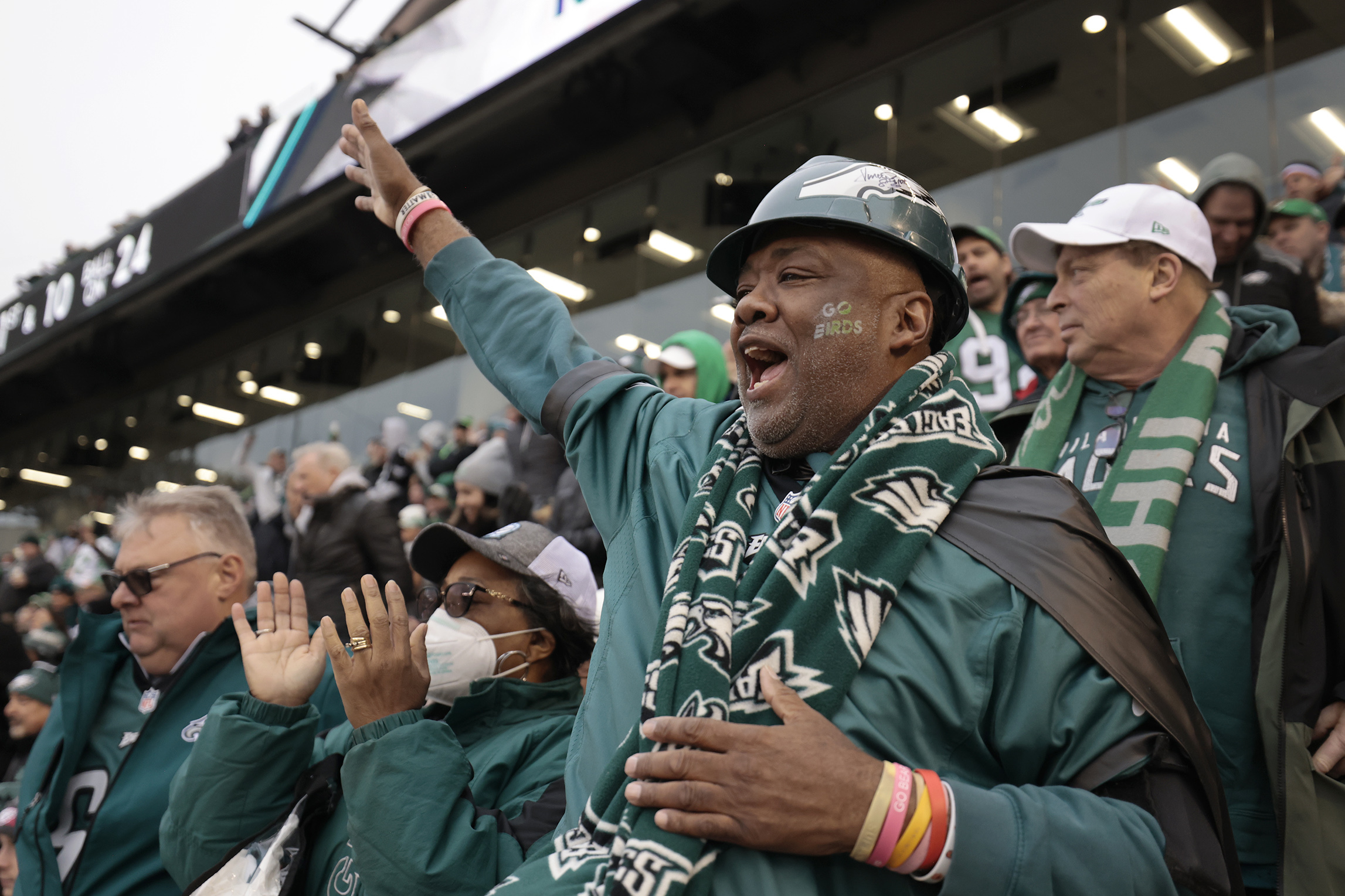 Photos: Eagles fans gear up after NFC championship, ahead of Super