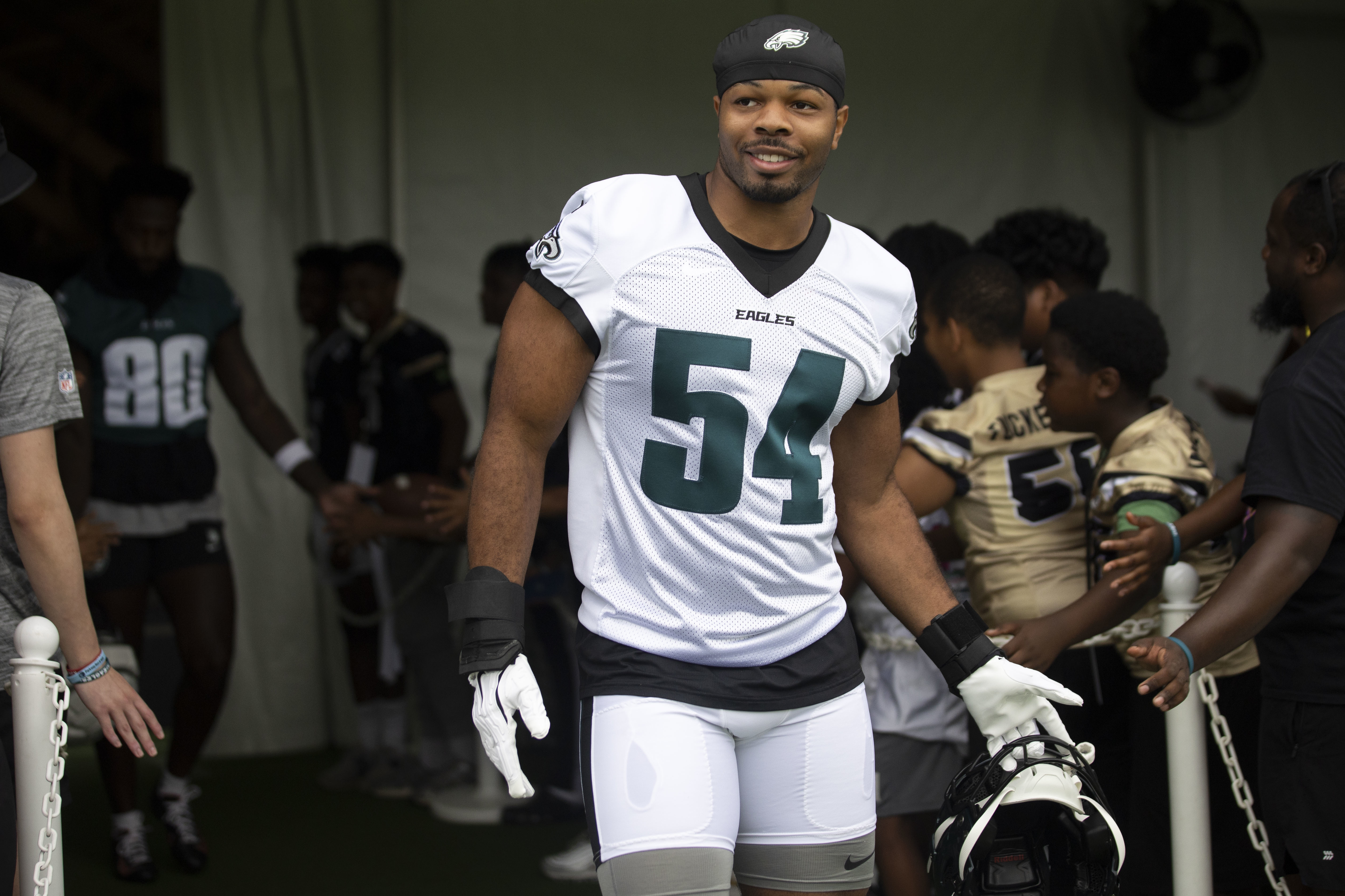 Eagles training camp: Jeremiah Trotter Jr. is feeling right at home so far
