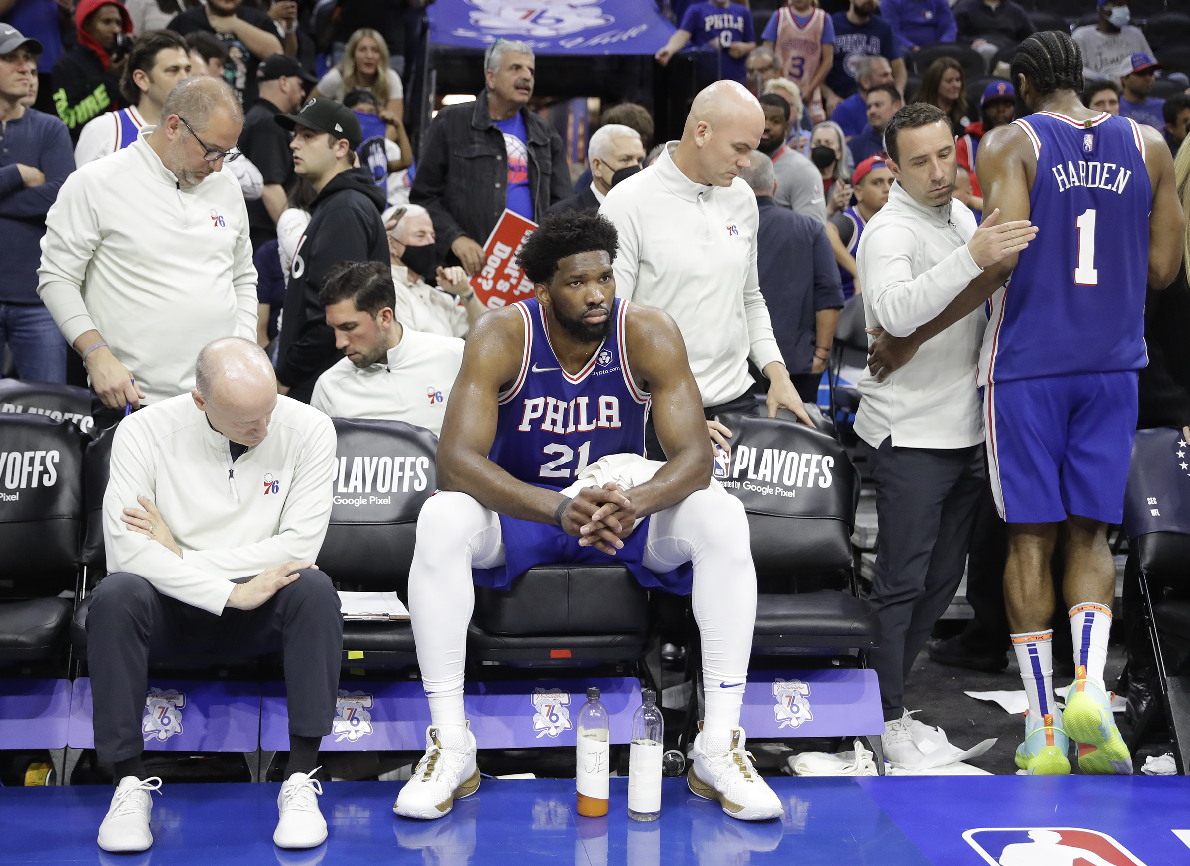 Joel Embiid does not dwell on postseason injuries, says Sixers must get  tougher after second-round exit