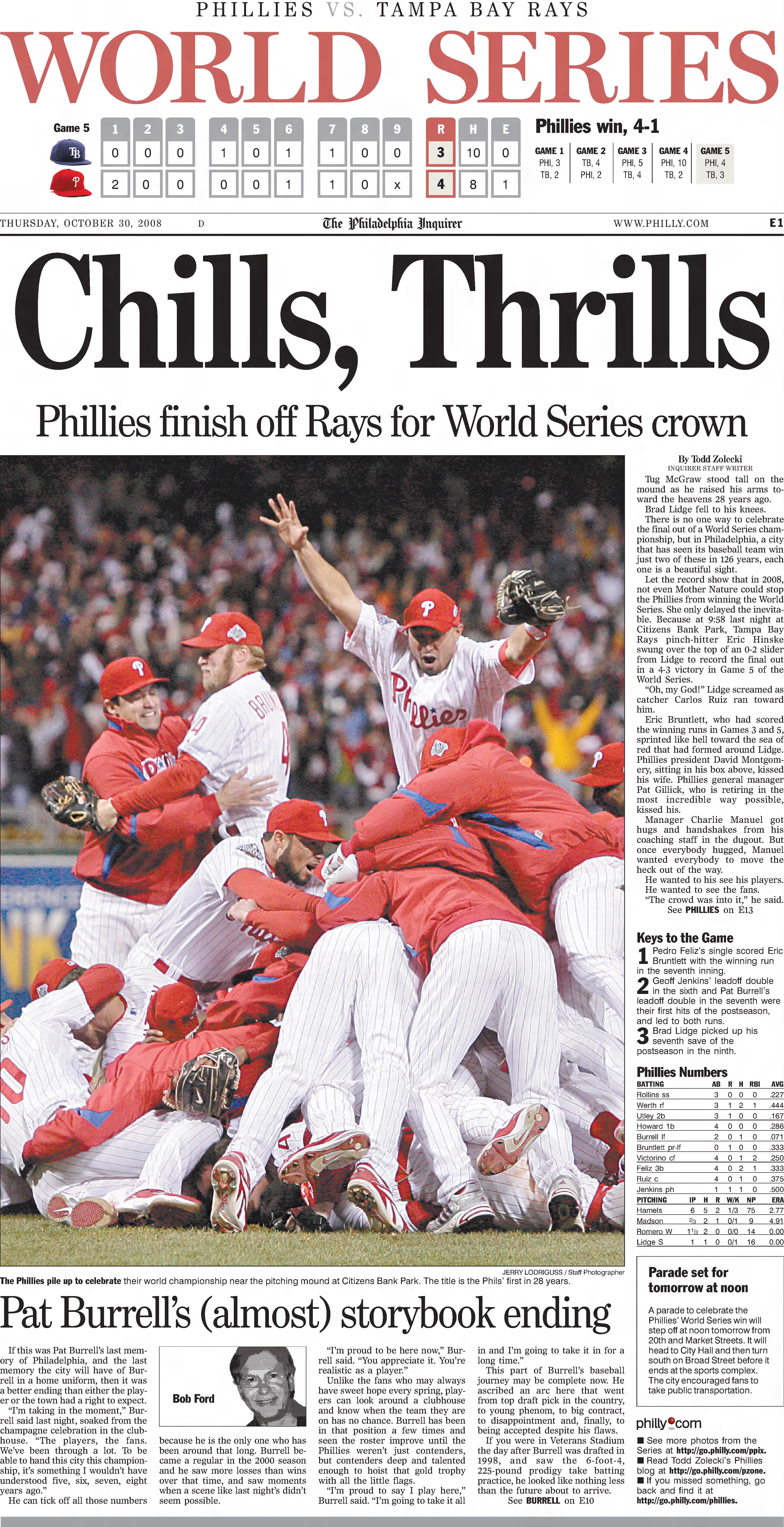 The Phillies' 2008 World Series championship: Tell us what you