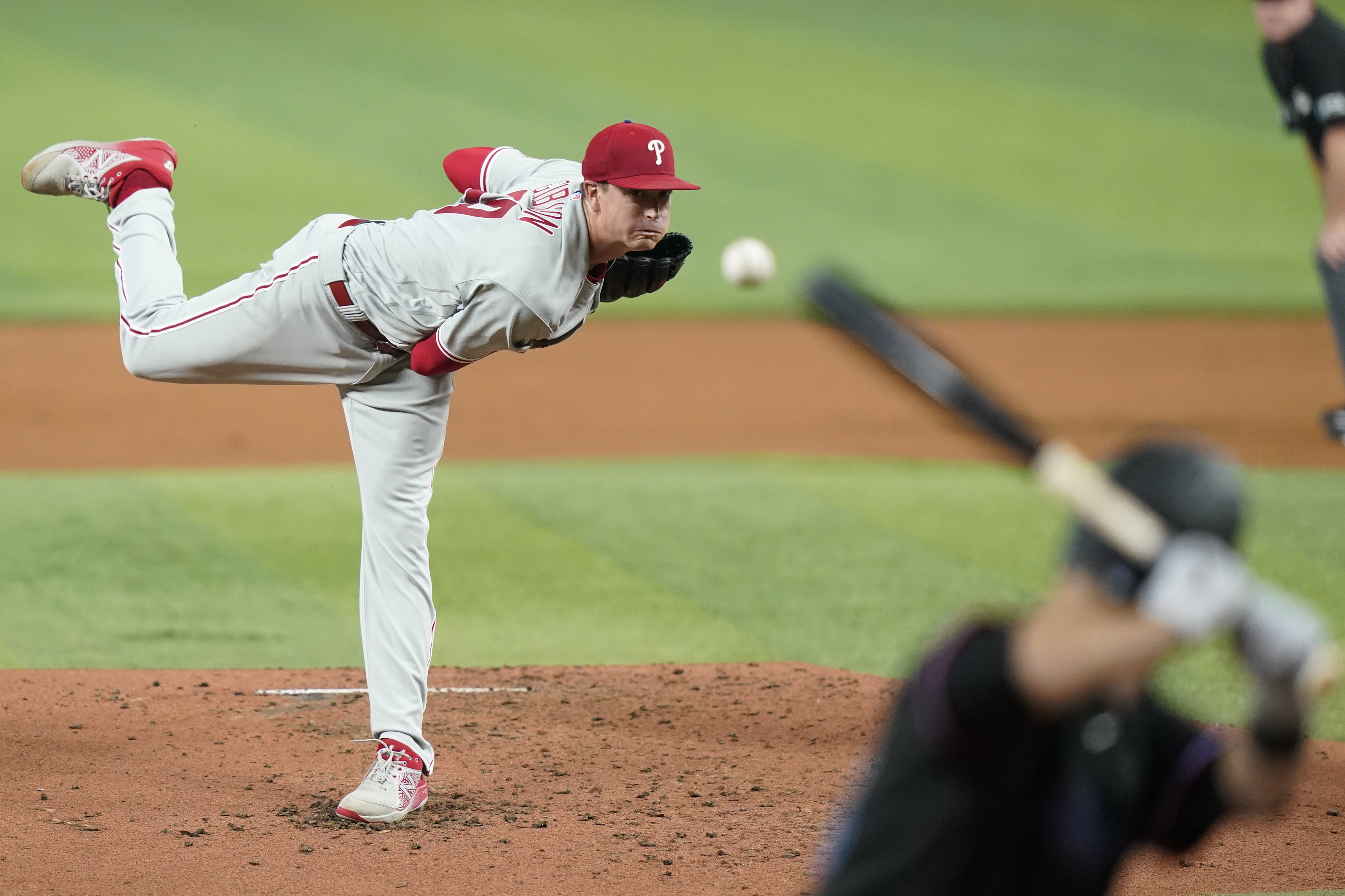 Alcantara tosses 2-hit ball, leads Marlins past Phillies 6-0