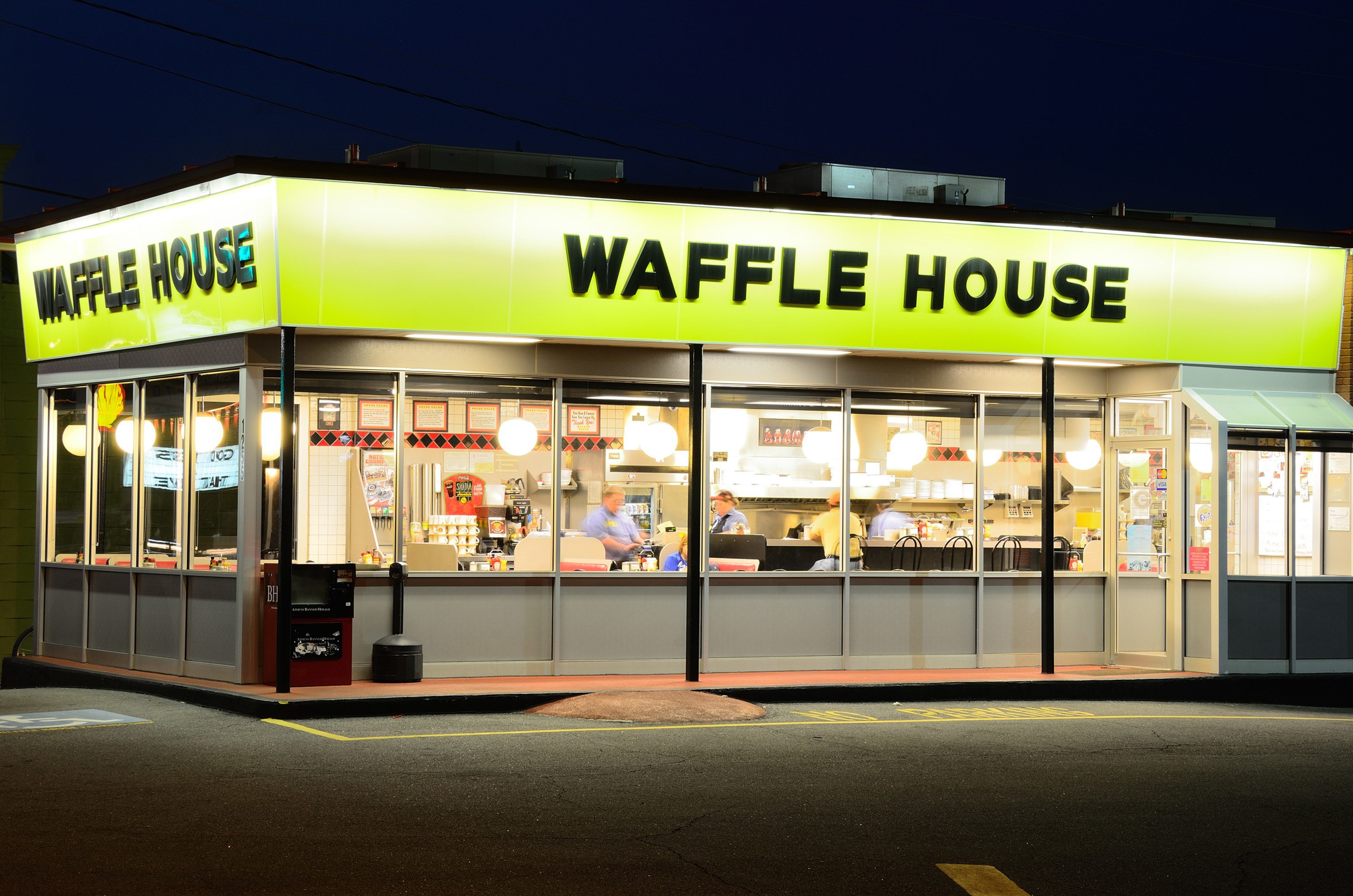 Brawler's breasts pop out and her wig falls off during angry Waffle House  brawl
