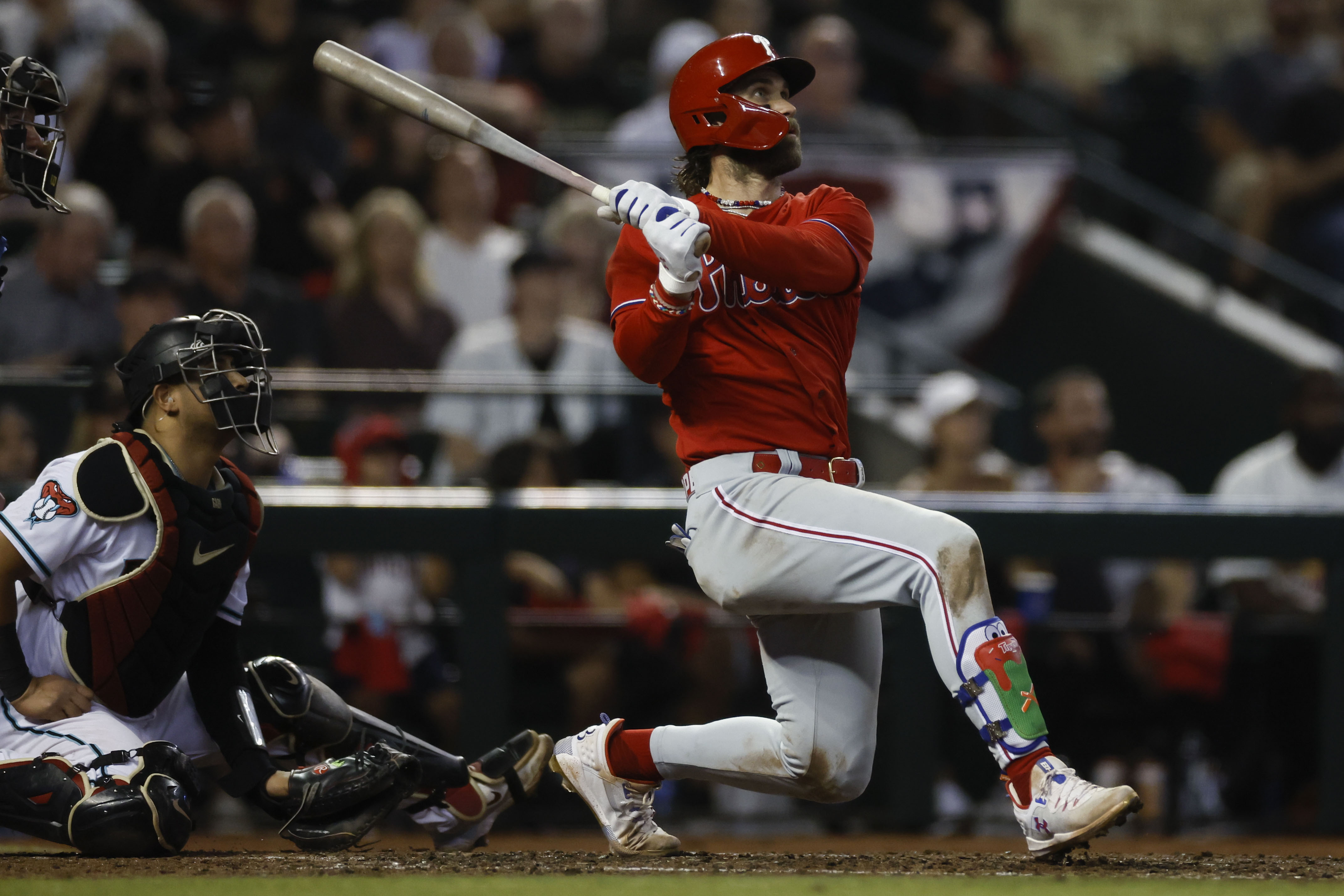 Bryce Harper cut up his batting gloves after smashing a home run without  them