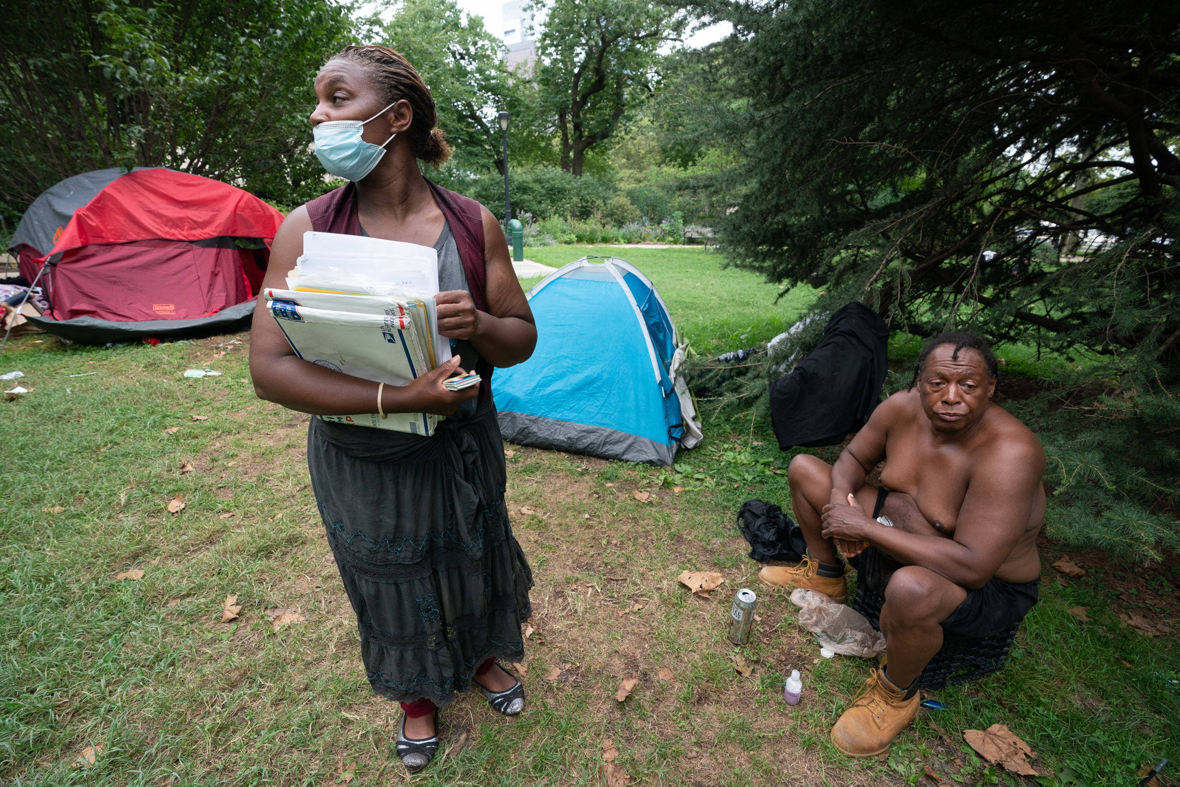 What will happen to the homeless now forced to leave the Parkway encampment?