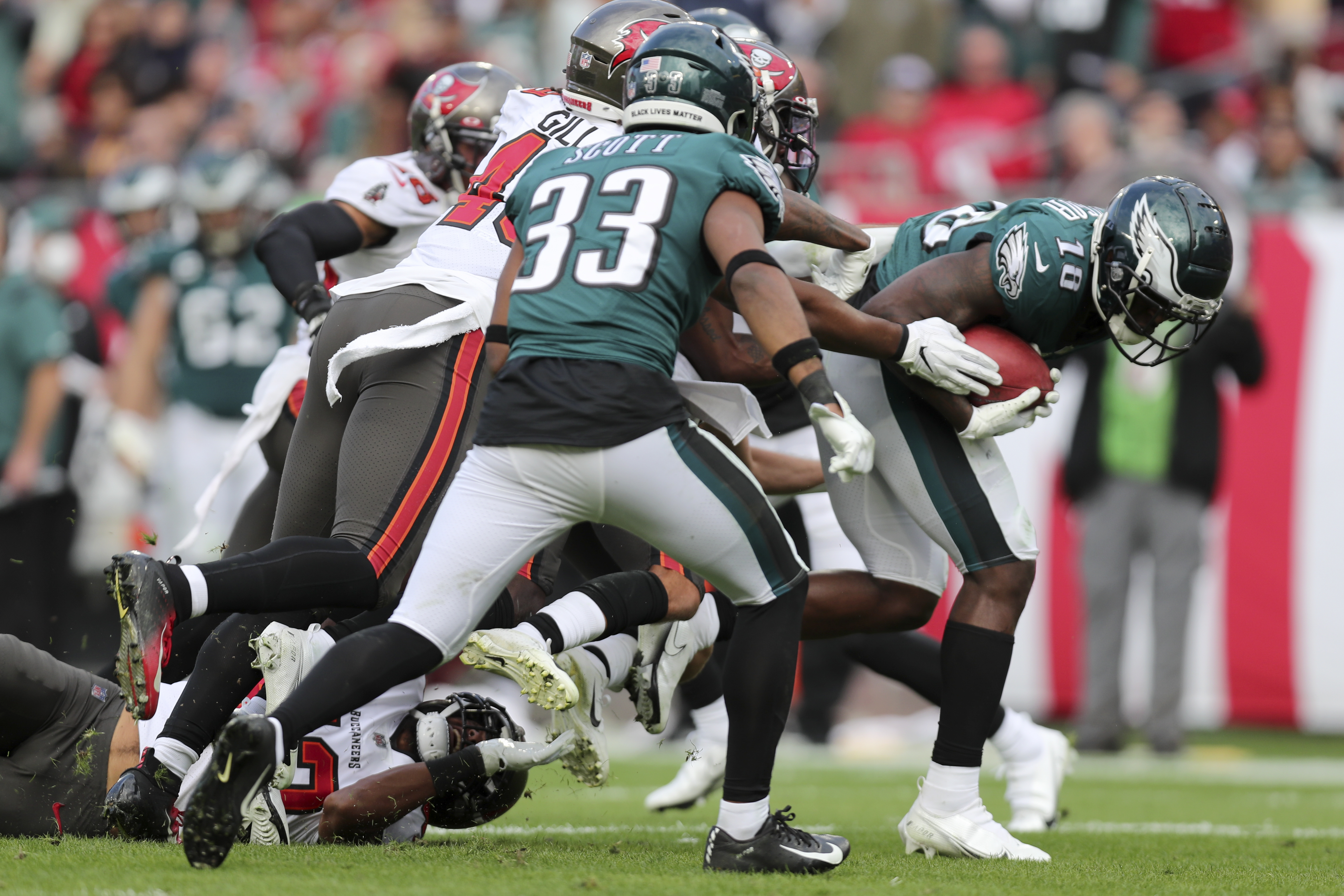 Eagles' Jalen Reagor could still factor in on punt returns in second half 