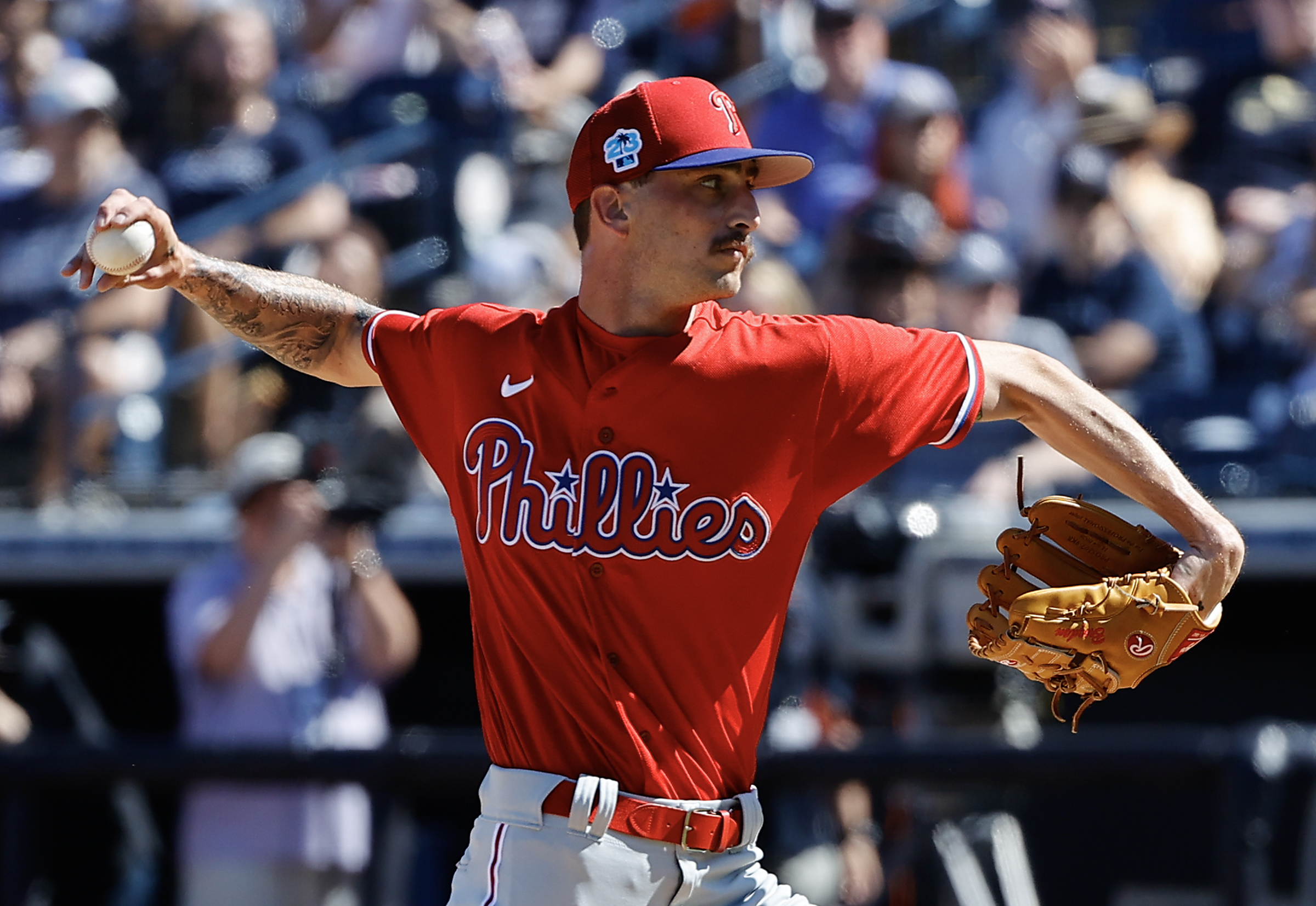 Philadelphia Phillies Weston Wilson (77) bats during a spring