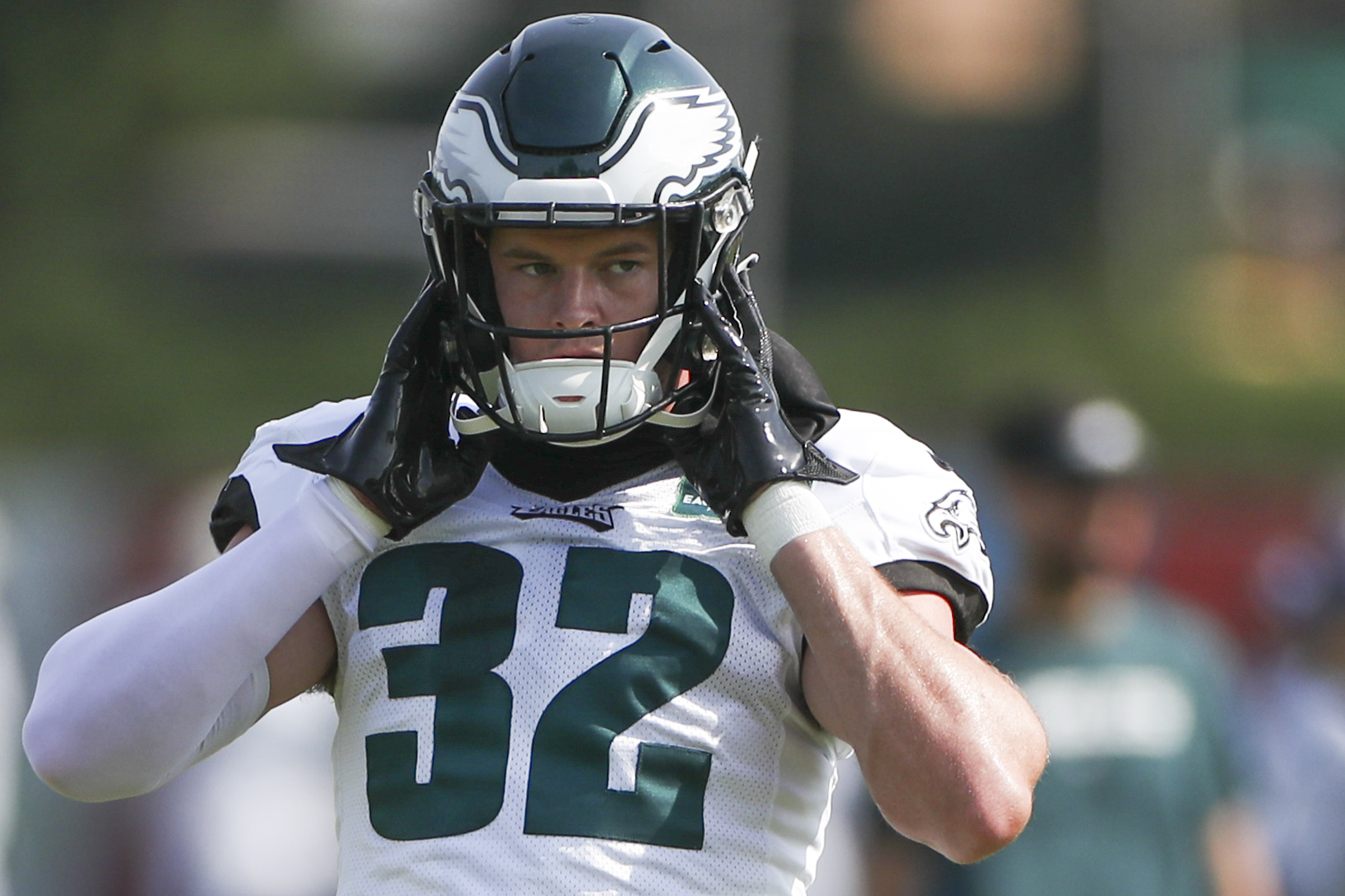 Eagles roster: Arryn Siposs, Britain Covey hope to get called up for opener