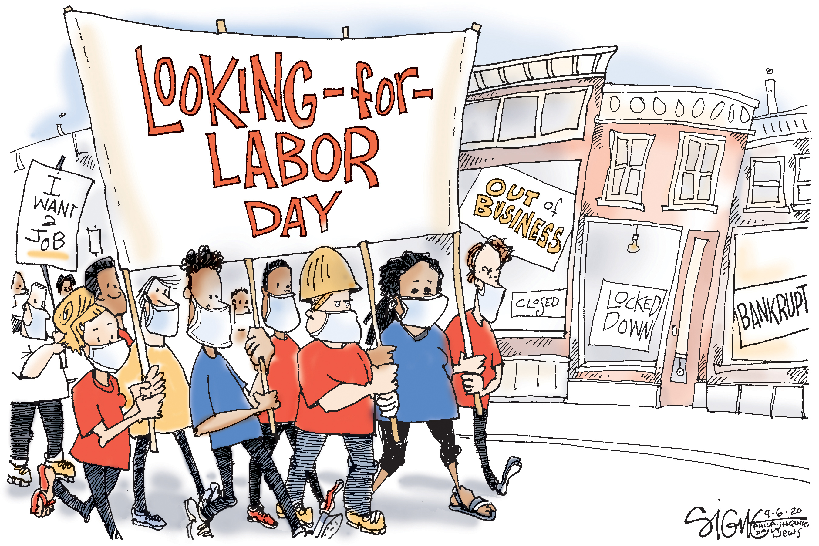 Political Cartoon: Looking-for-Labor Day