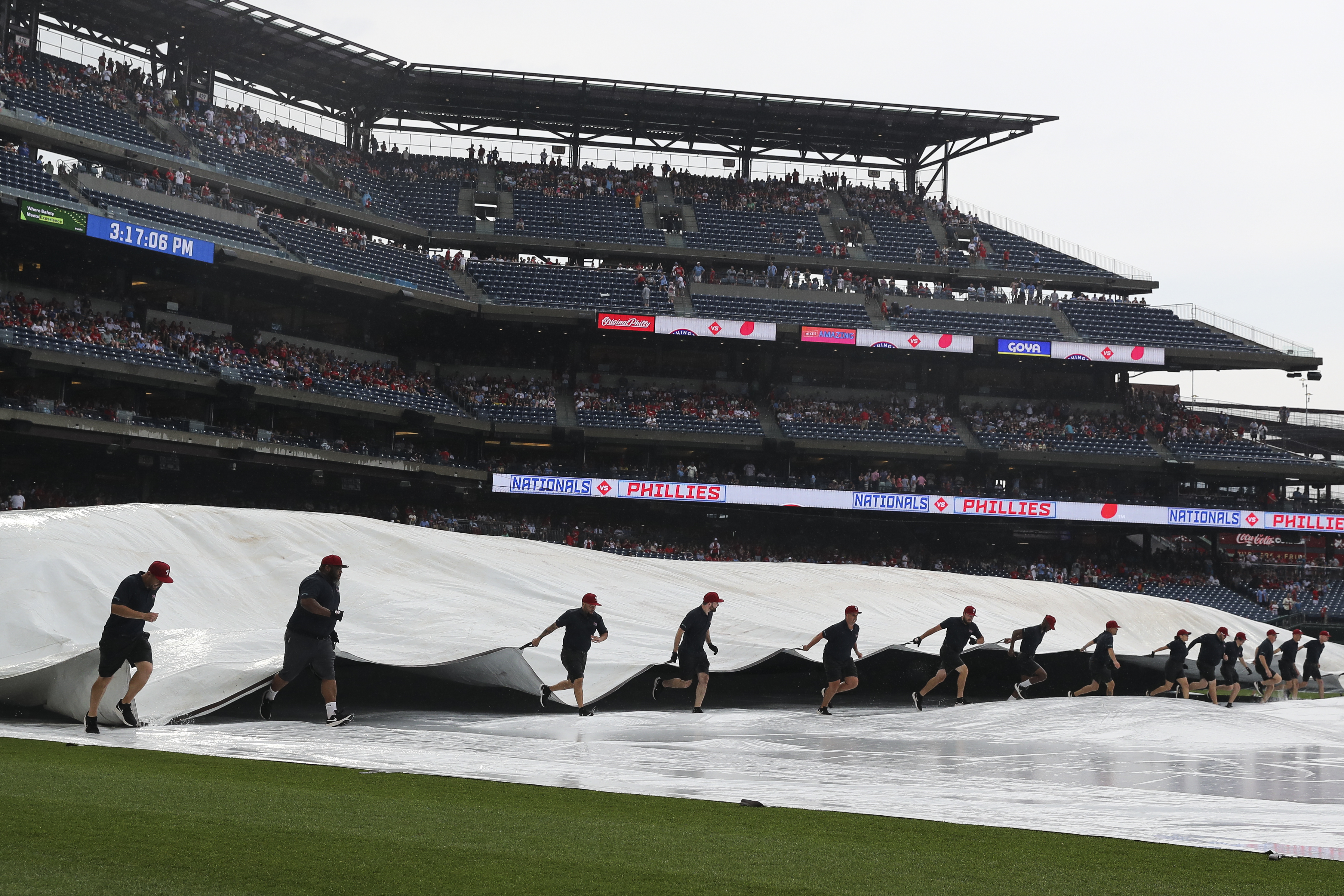 Nationals and Phillies are rained out and the game is rescheduled