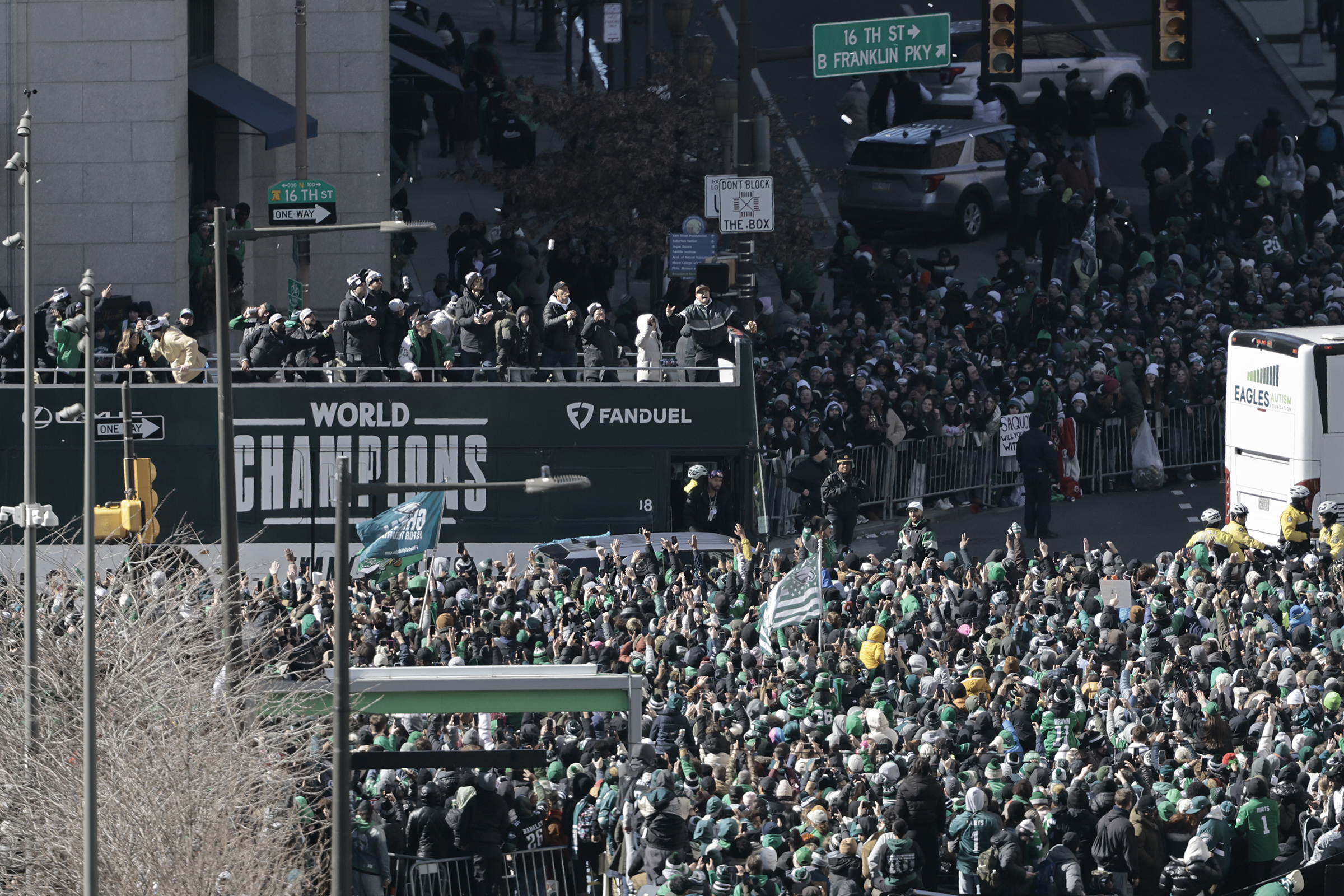 Eagles parade in Philadelphia draws big crowds for Super Bowl win