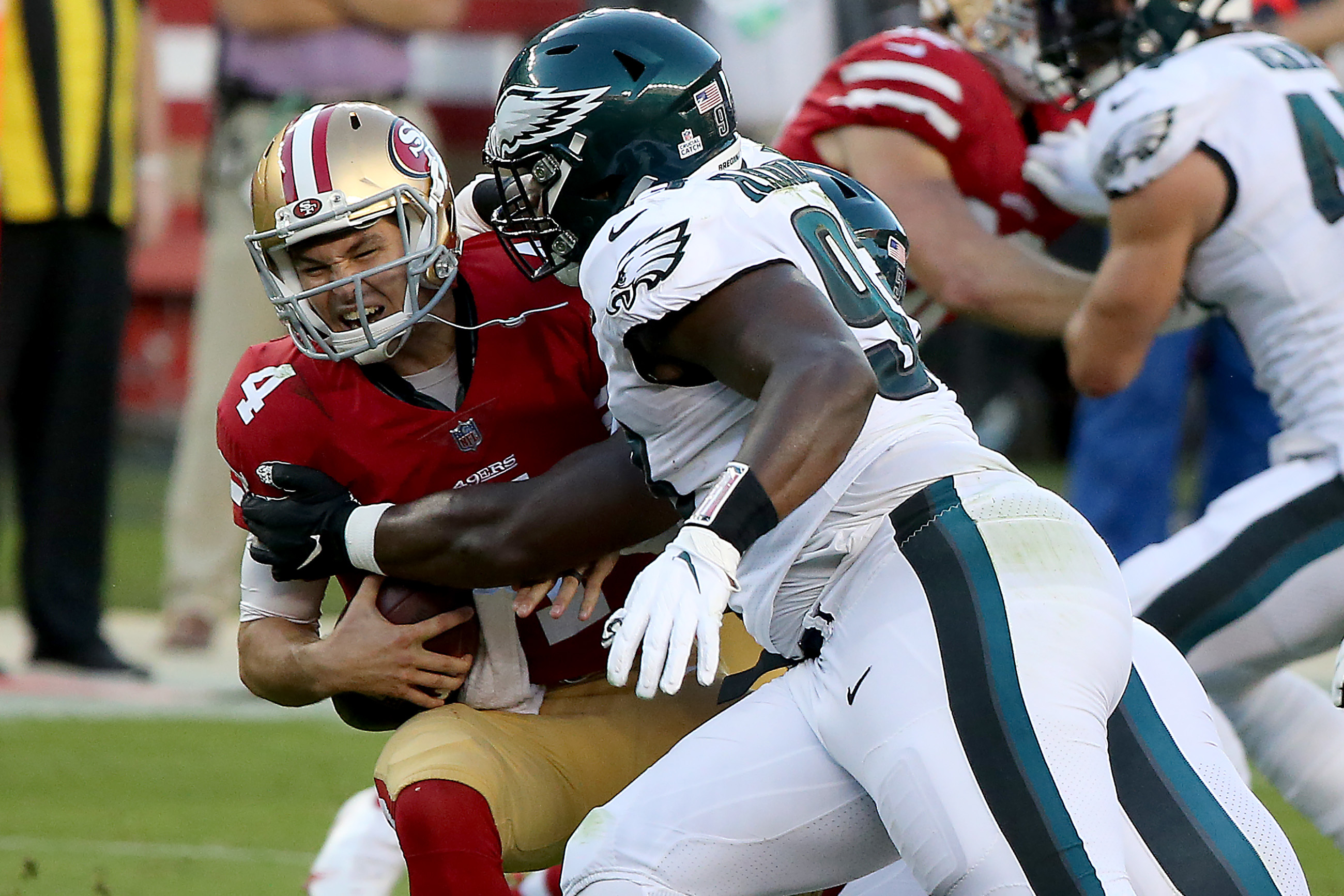 Eagles vs. 49ers score: Carson Wentz, Philly defense step up to upset San  Francisco and take NFC East lead 