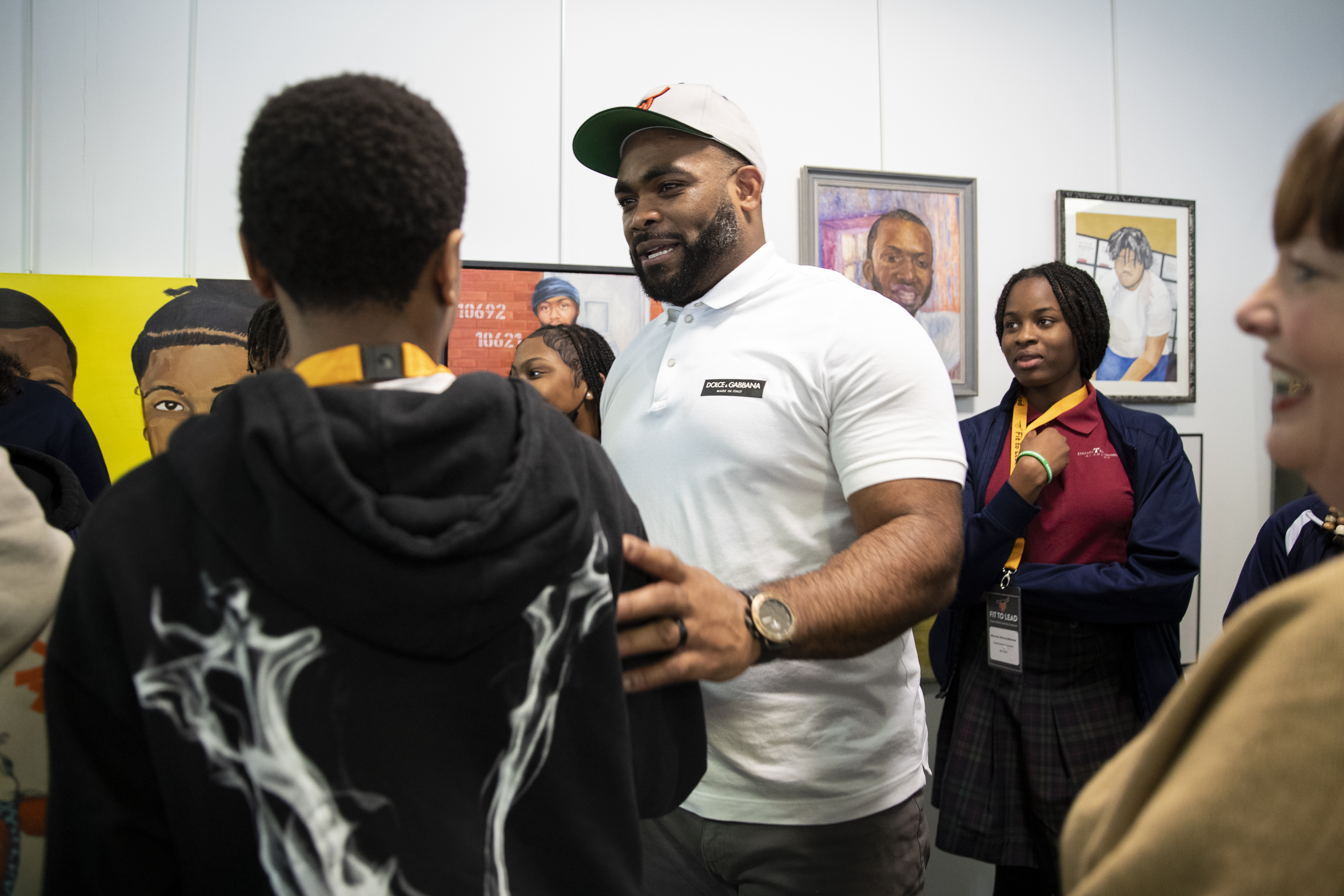 Eagles' Brandon Graham shares with Philly high school and college