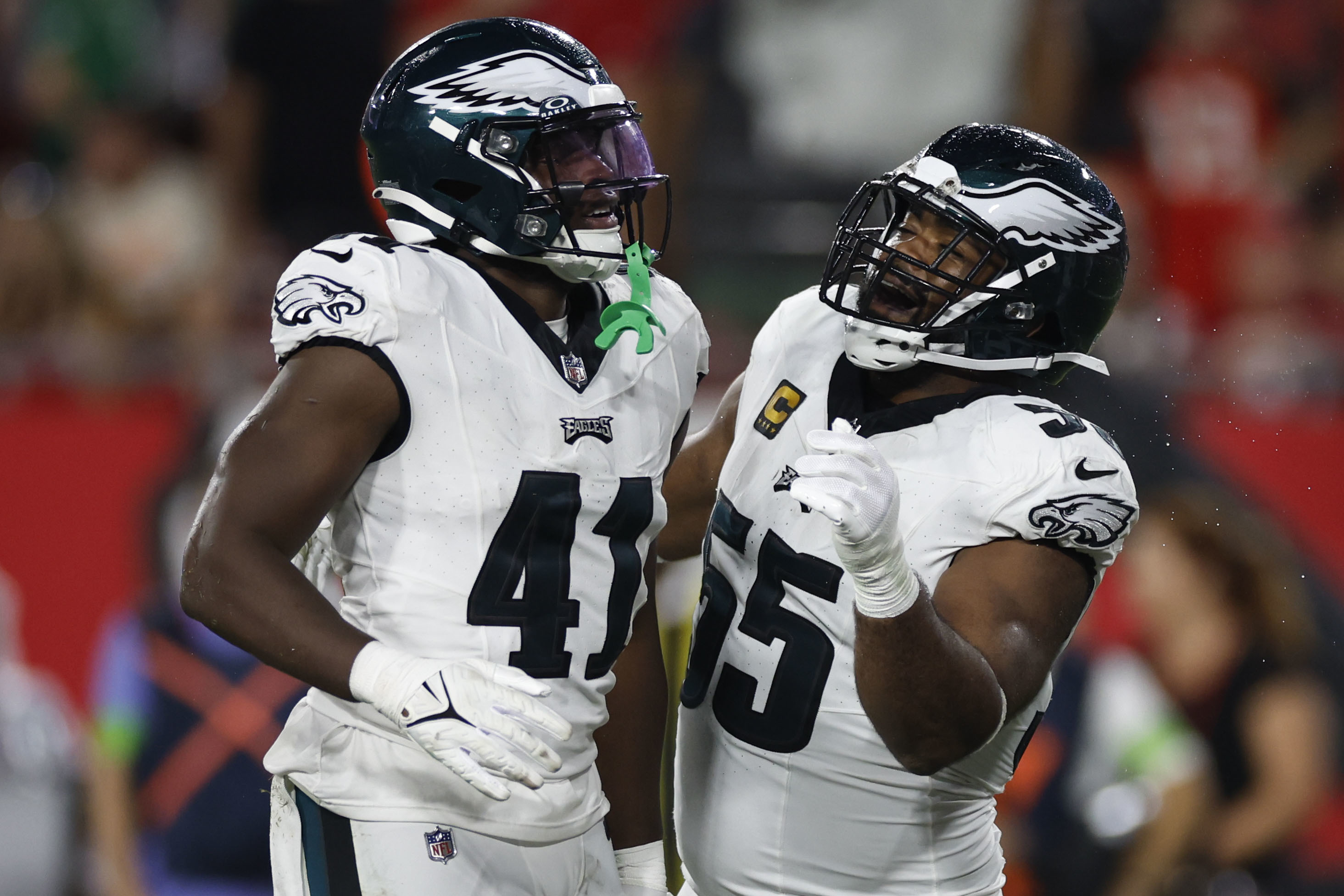 Philadelphia Eagles corner back Zech McPhearson (27) in action during  warm-ups prior to the NFL divisional round playoff football game against  the New York Giants, Saturday, Jan. 21, 2023, in Philadelphia. (AP