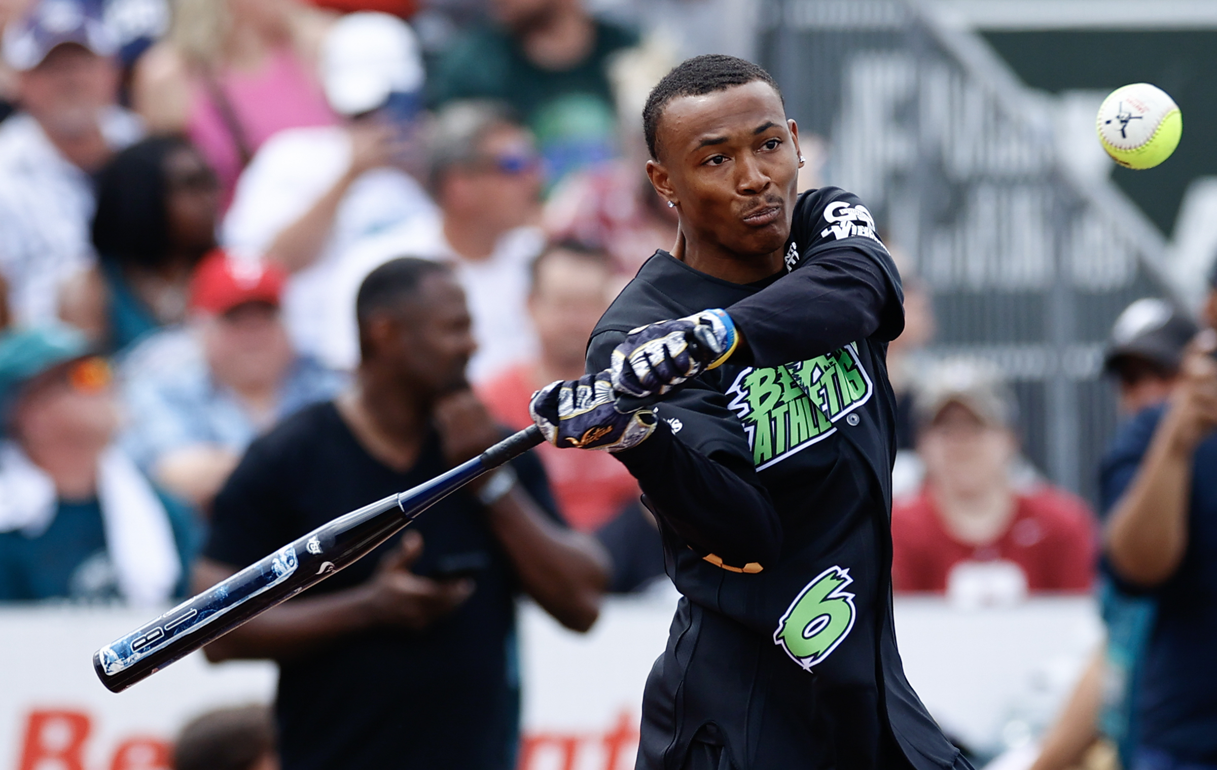 A.J. Brown, Jalen Hurts show their power at DeVonta Smith's charity  softball game