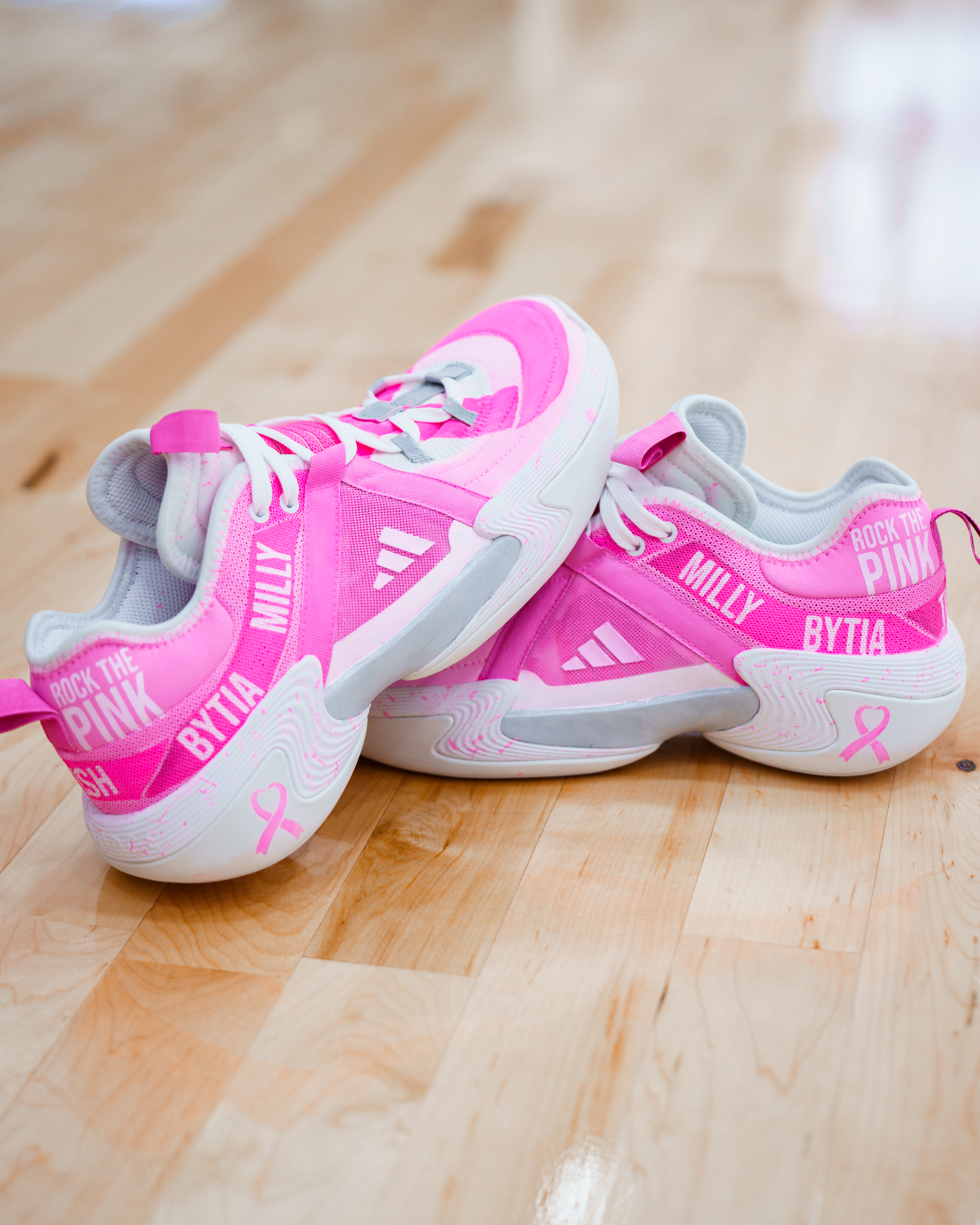 WNBA stars Kahleah Copper and Natasha Cloud use shoes to share