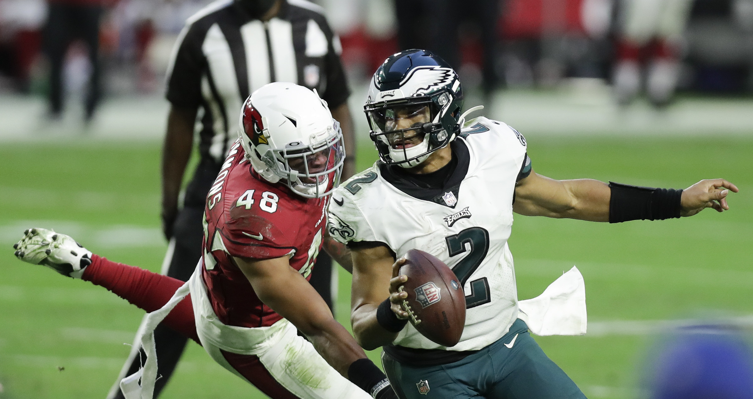 Philadelphia Eagles' loss to Arizona Cardinals showed Jalen Hurts and  Carson Wentz need more help