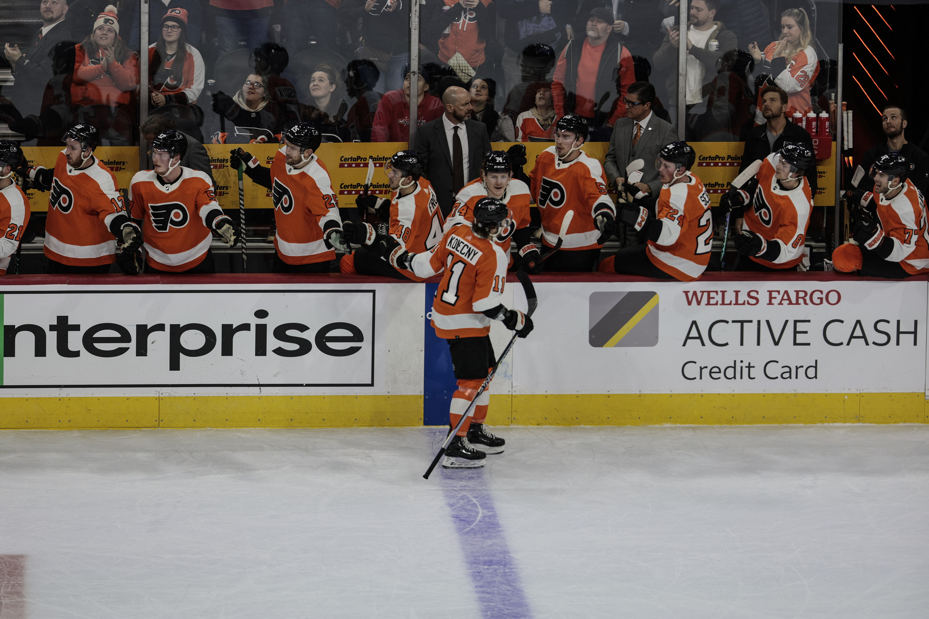 Konecny's hat trick leads surging Flyers past Capitals 5-3