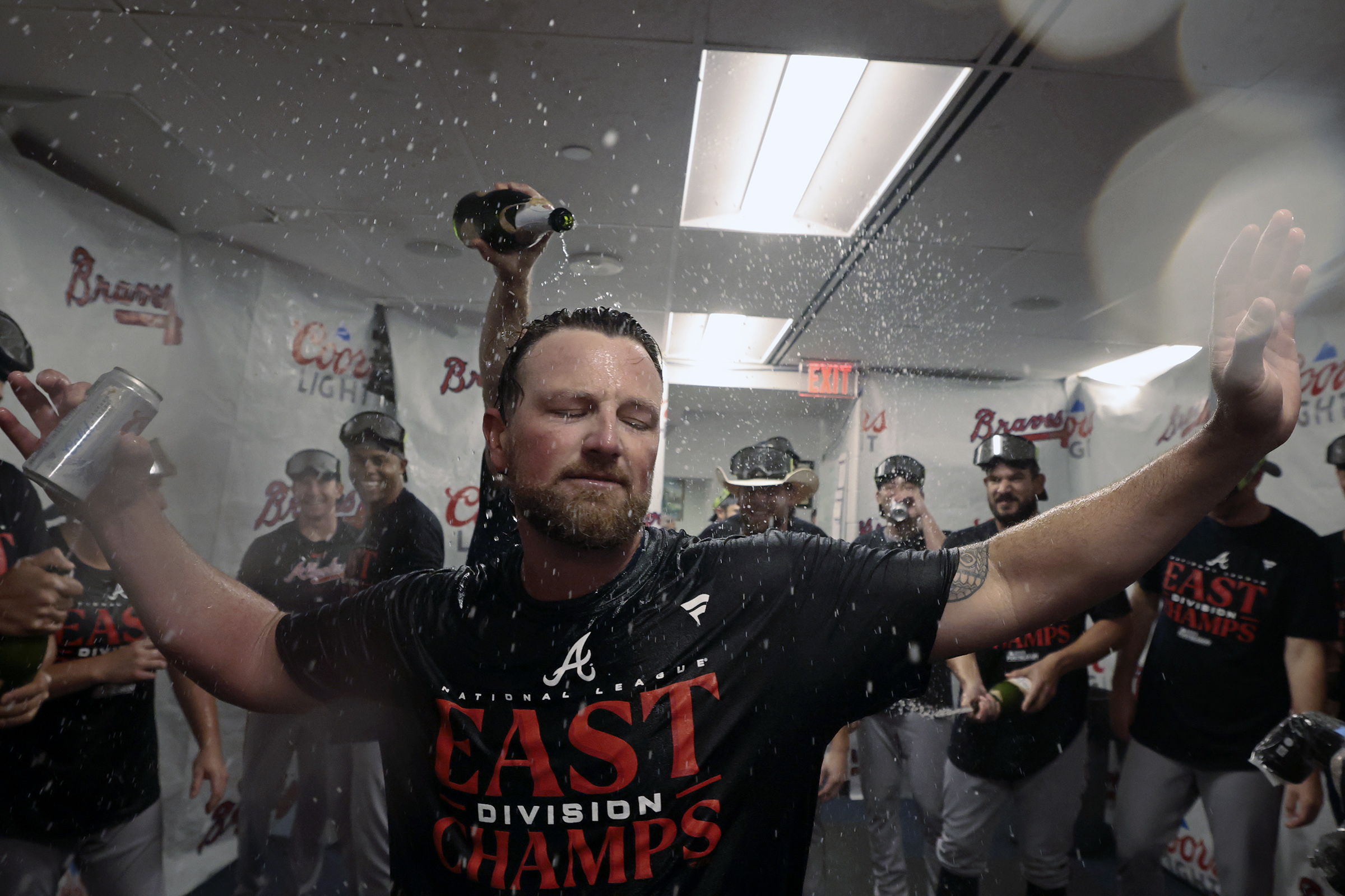 Phillies bats go silent behind Cristopher Sánchez, as Braves clinch NL East  title, National Sports