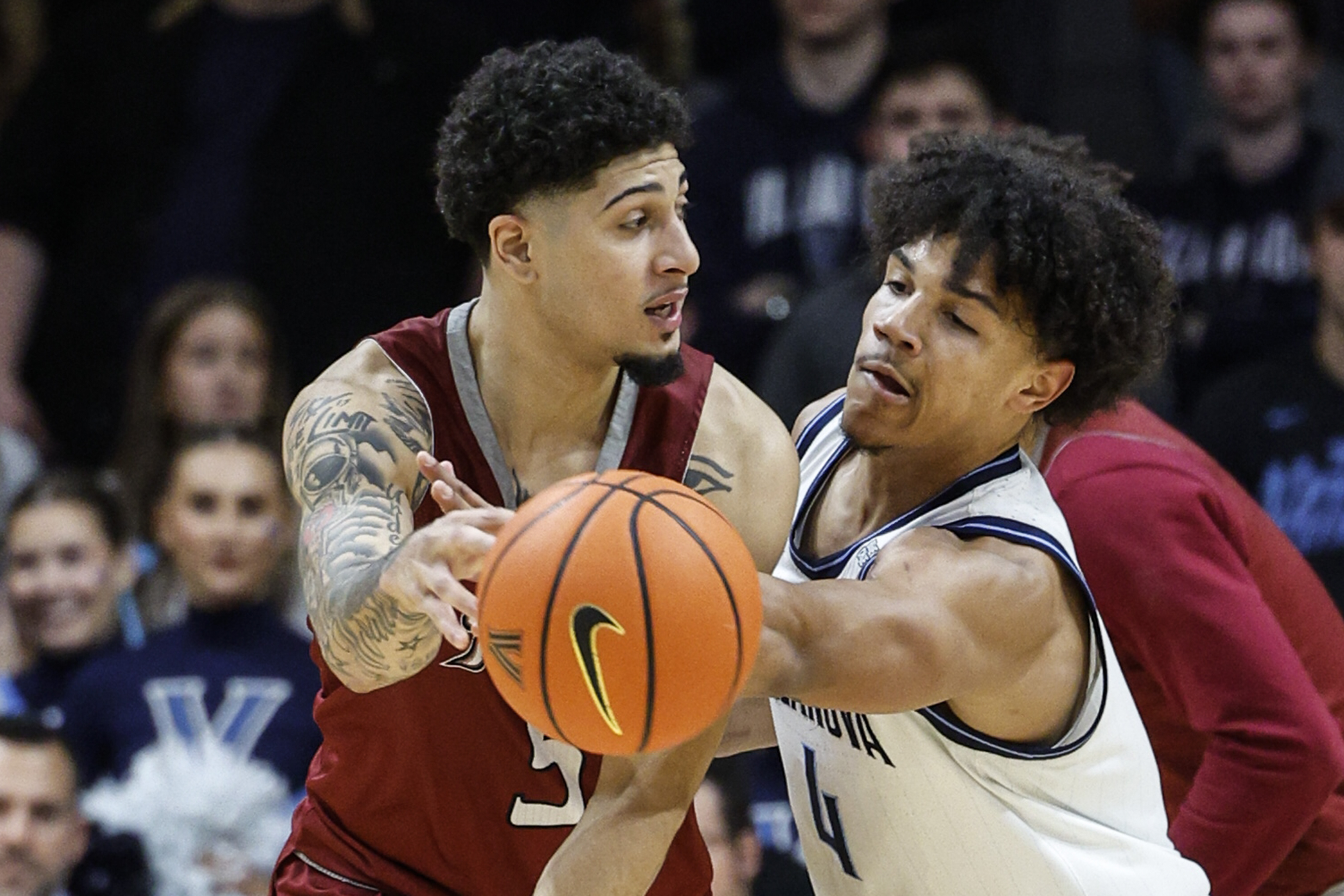 Tyler Perkins Villanova men's basketball blows out Rider, 72-48, behind Eric Dixon's ...