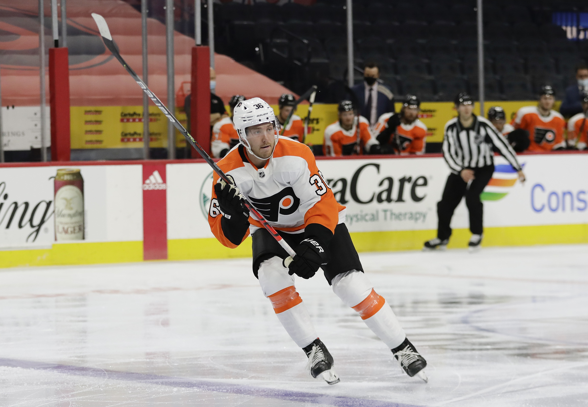 Philadelphia Flyers Phil Myers and Morgan Frost will miss