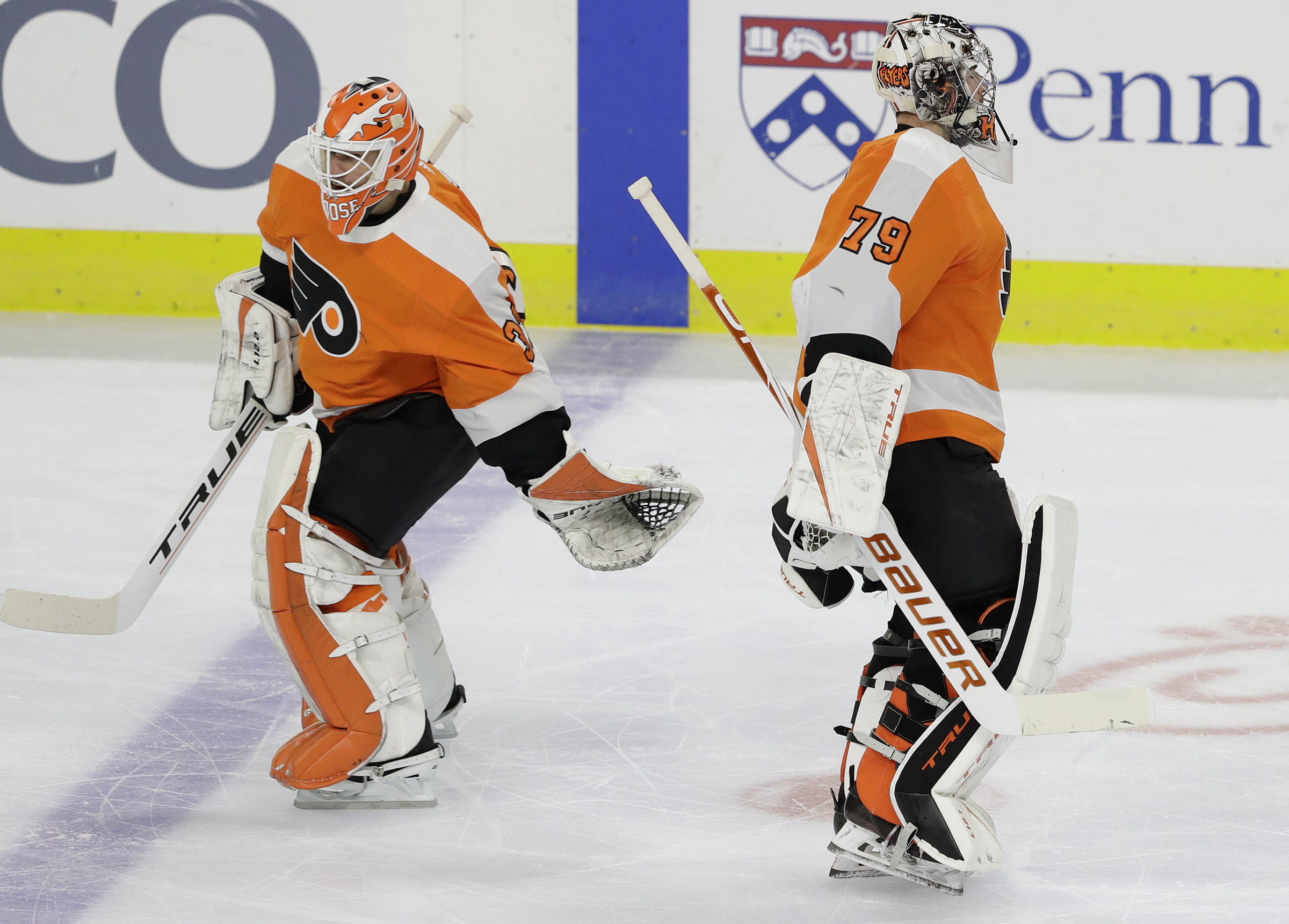 Carter Hart, the Flyers' most important player, is back on the ice as he  gets ready for opener