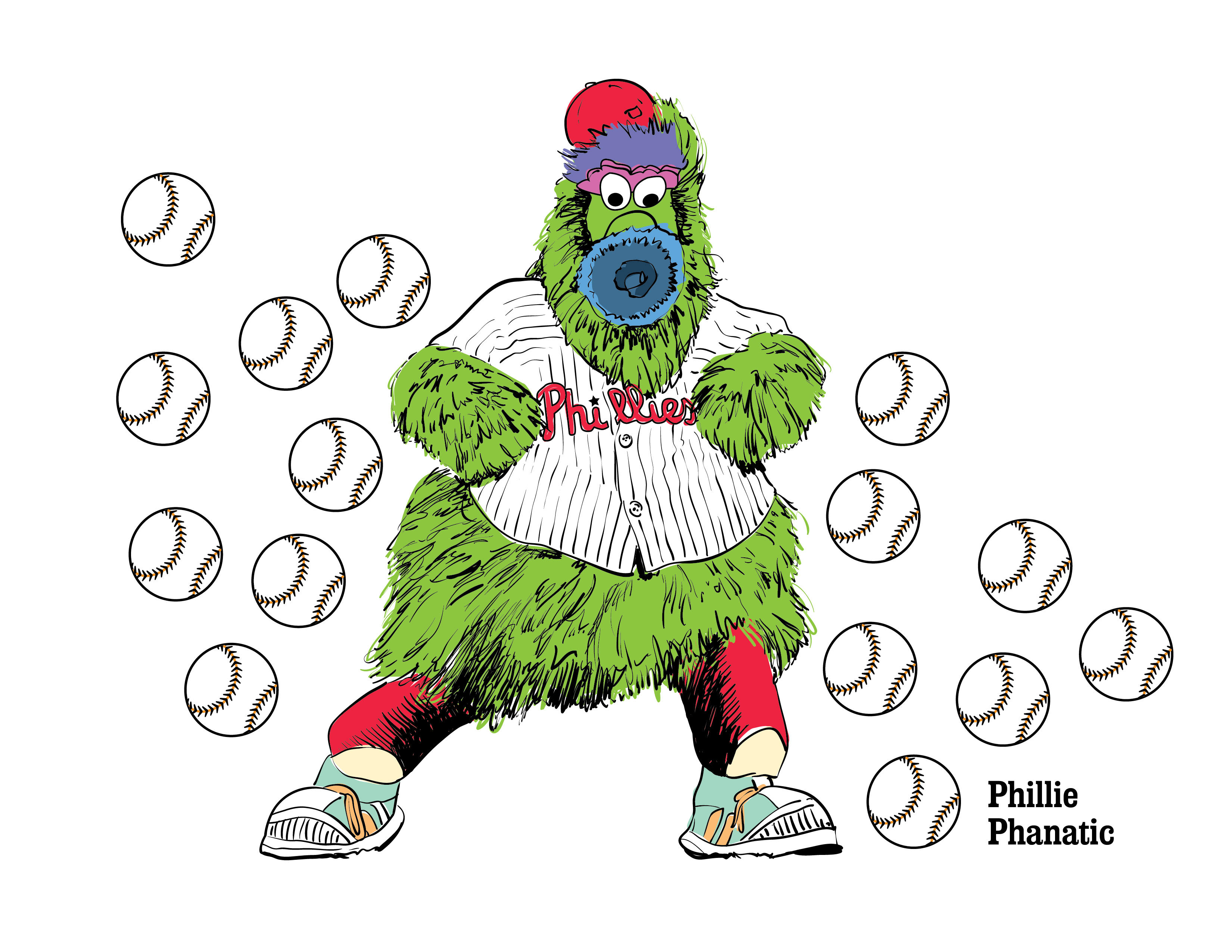 Philadelphia Phillies coloring pages are trending. Download your free  Inquirer sheets.