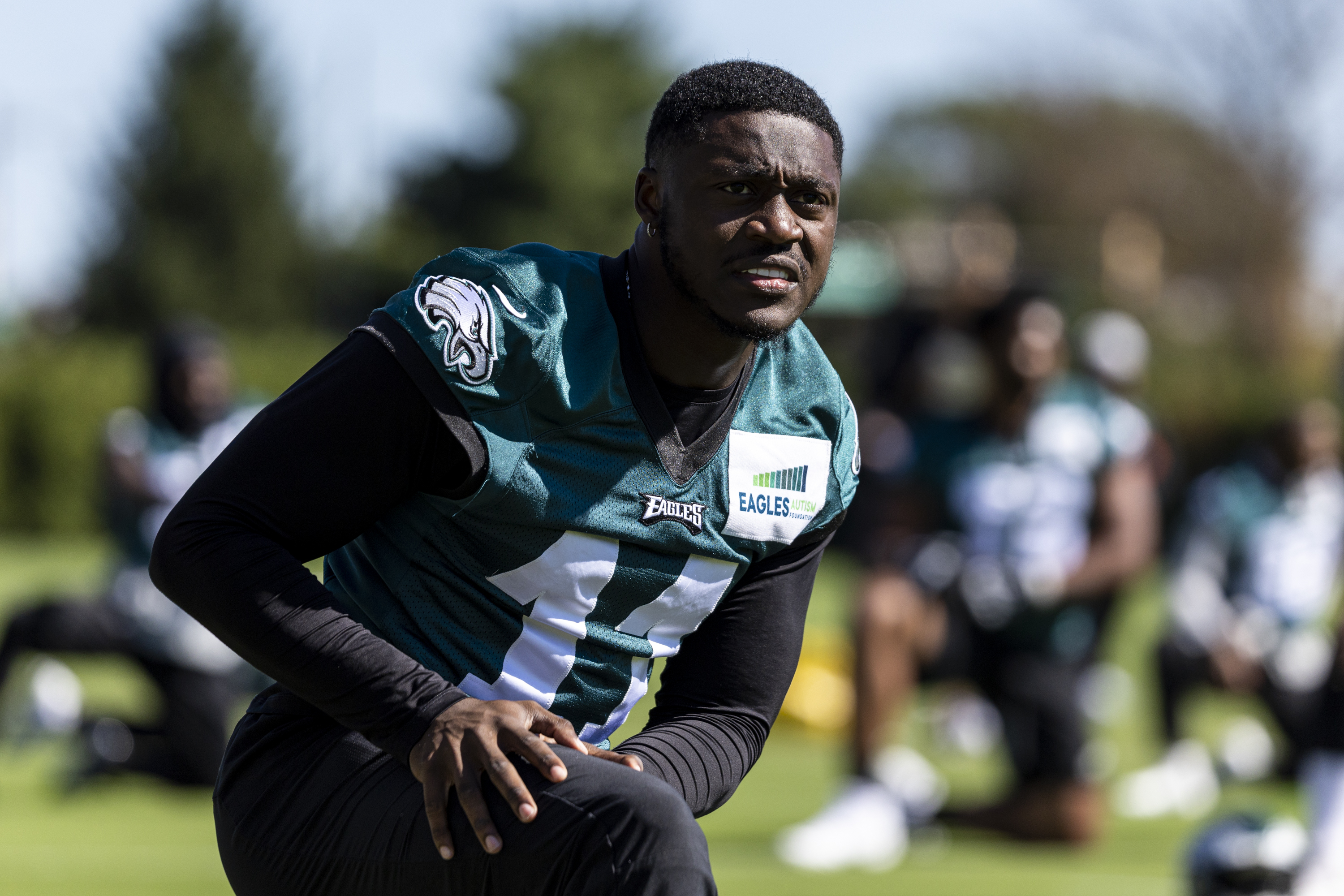 Eagles WR A.J. Brown (personal) missed second straight practice