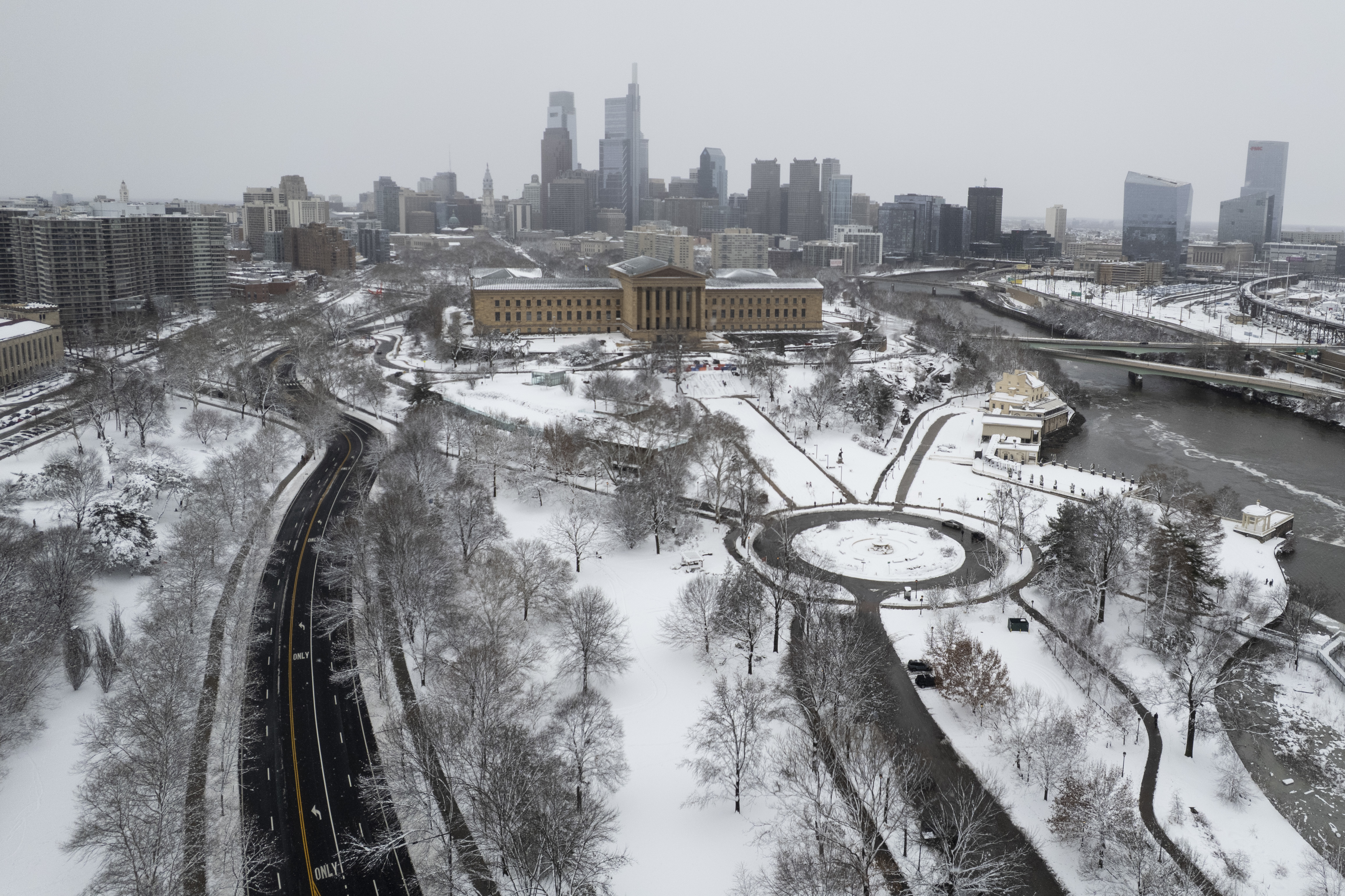 Philadelphia Snow Ruler Snow totals in Philadelphia area disrupt schools, SEPTA, roads