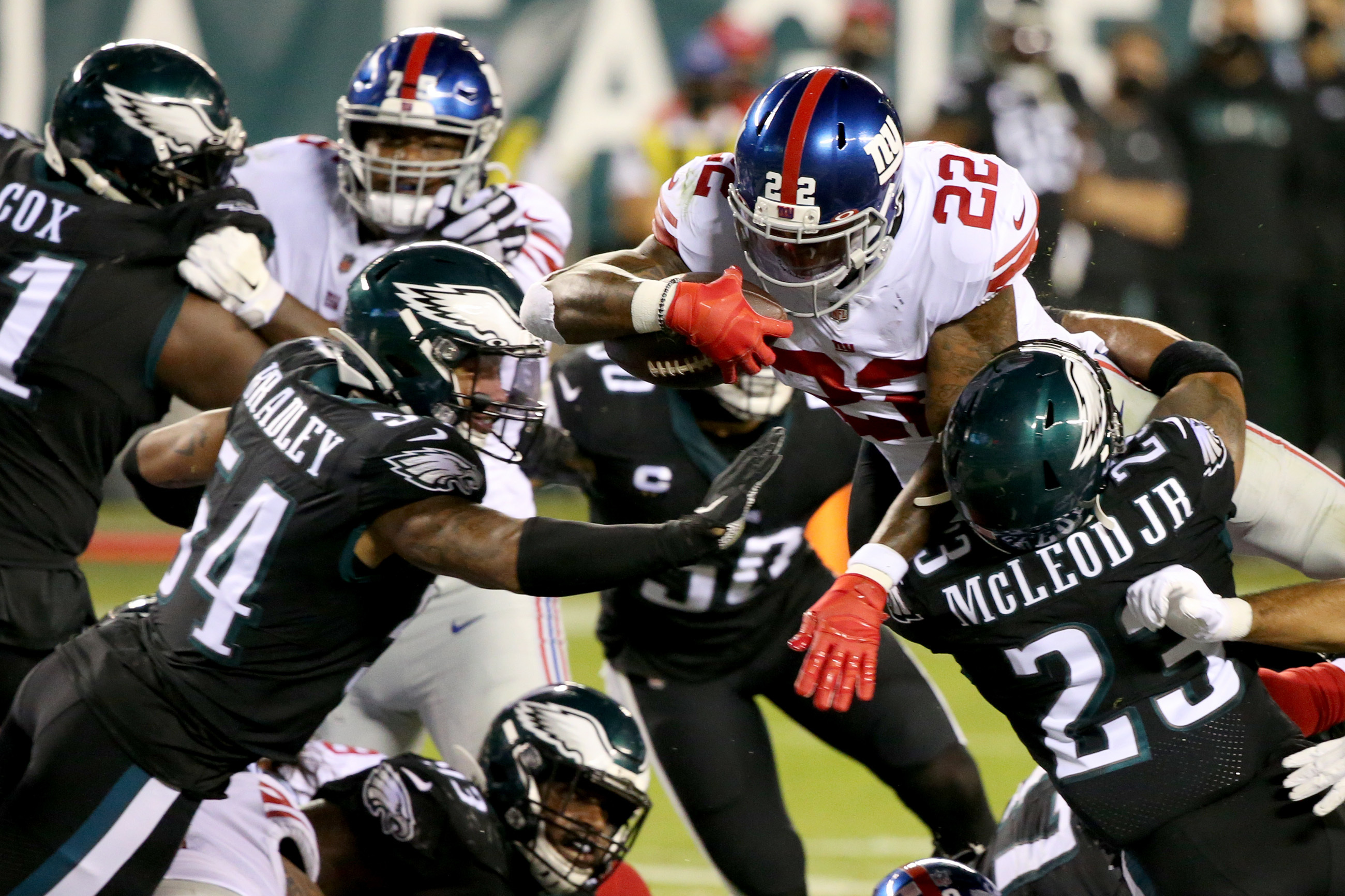 John McMullen on X: Boston Scott week. #Eagles #NYGiants https