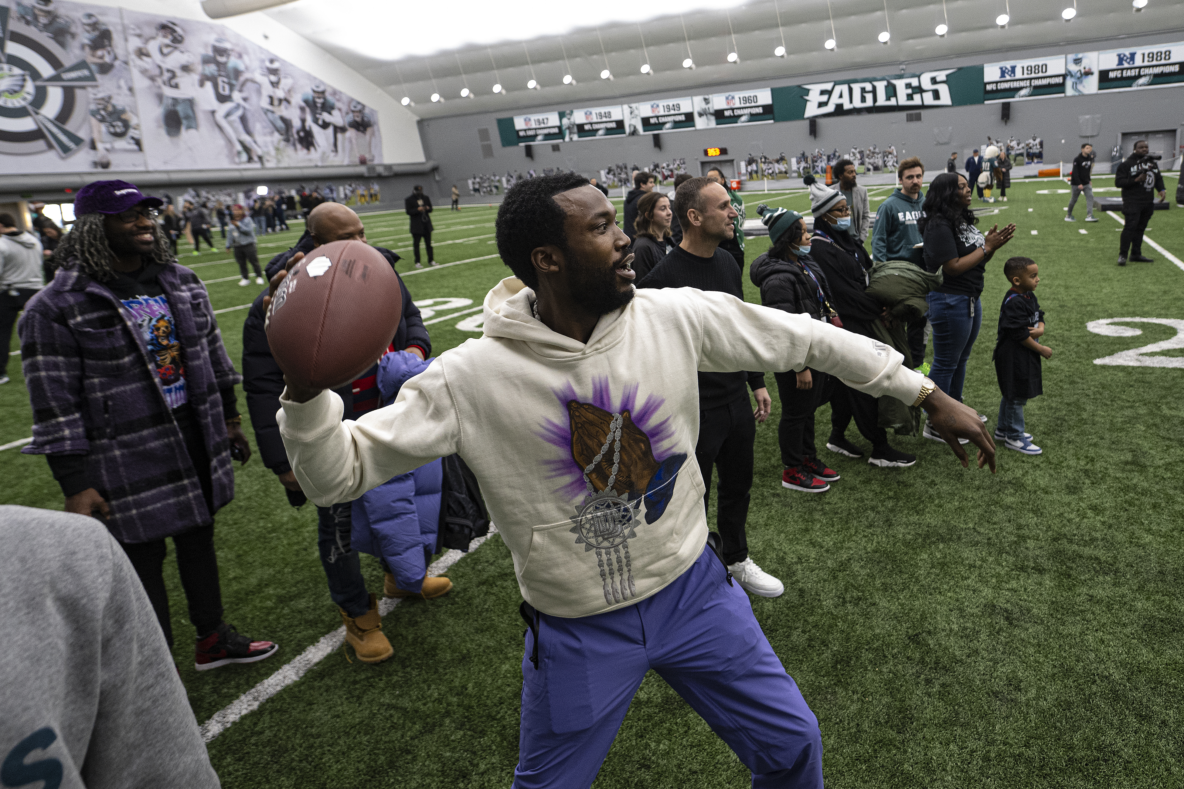 The Philadelphia Eagles Show Solidarity For Meek Mill : NPR