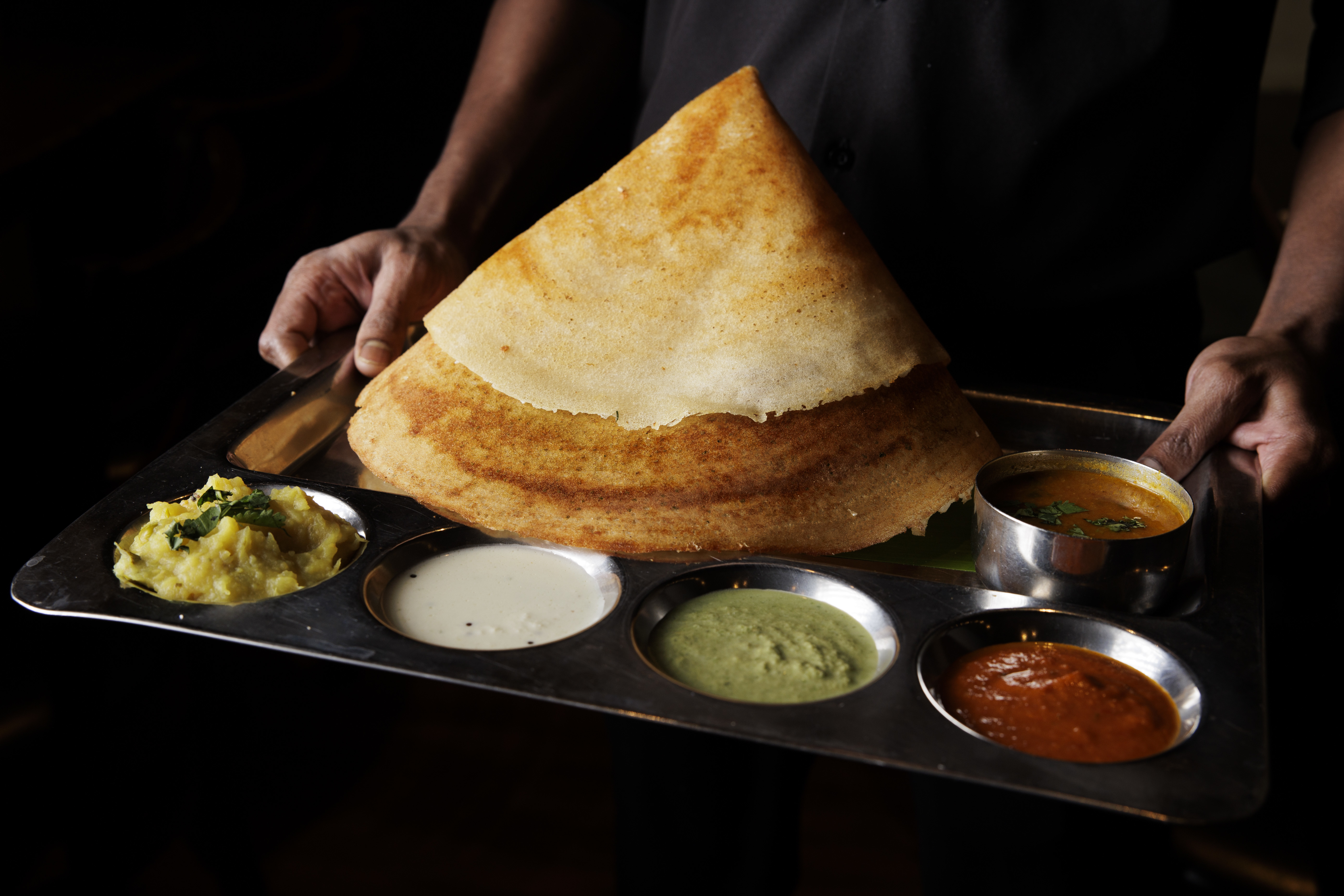 The Ghee Roast Dosa at Amma’s on Chestnut Street in Philadelphia on Wednesday, Aug. 21, 2024.