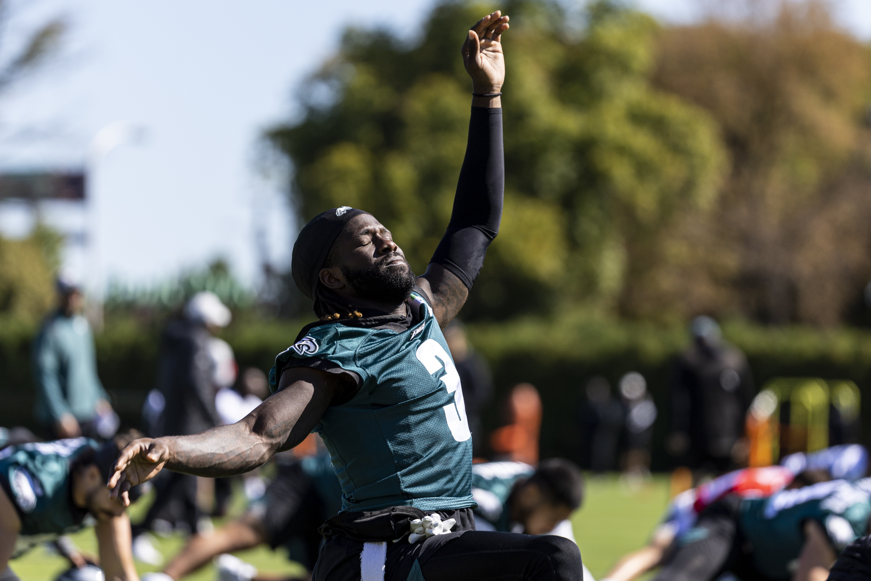 Philadelphia Eagles' Zach Pascal in action during an NFL football game,  Sunday, Dec. 4, 2022, in Philadelphia. (AP Photo/Matt Rourke Stock Photo -  Alamy