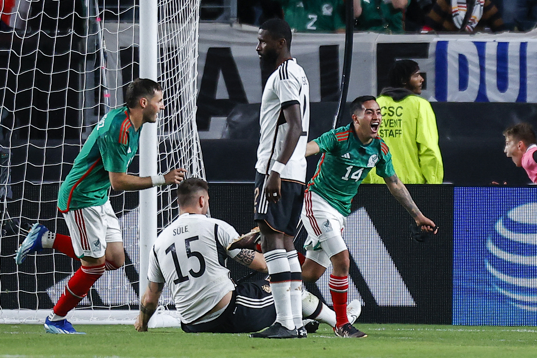 Players of National team of Mexico U 17 celebrate their