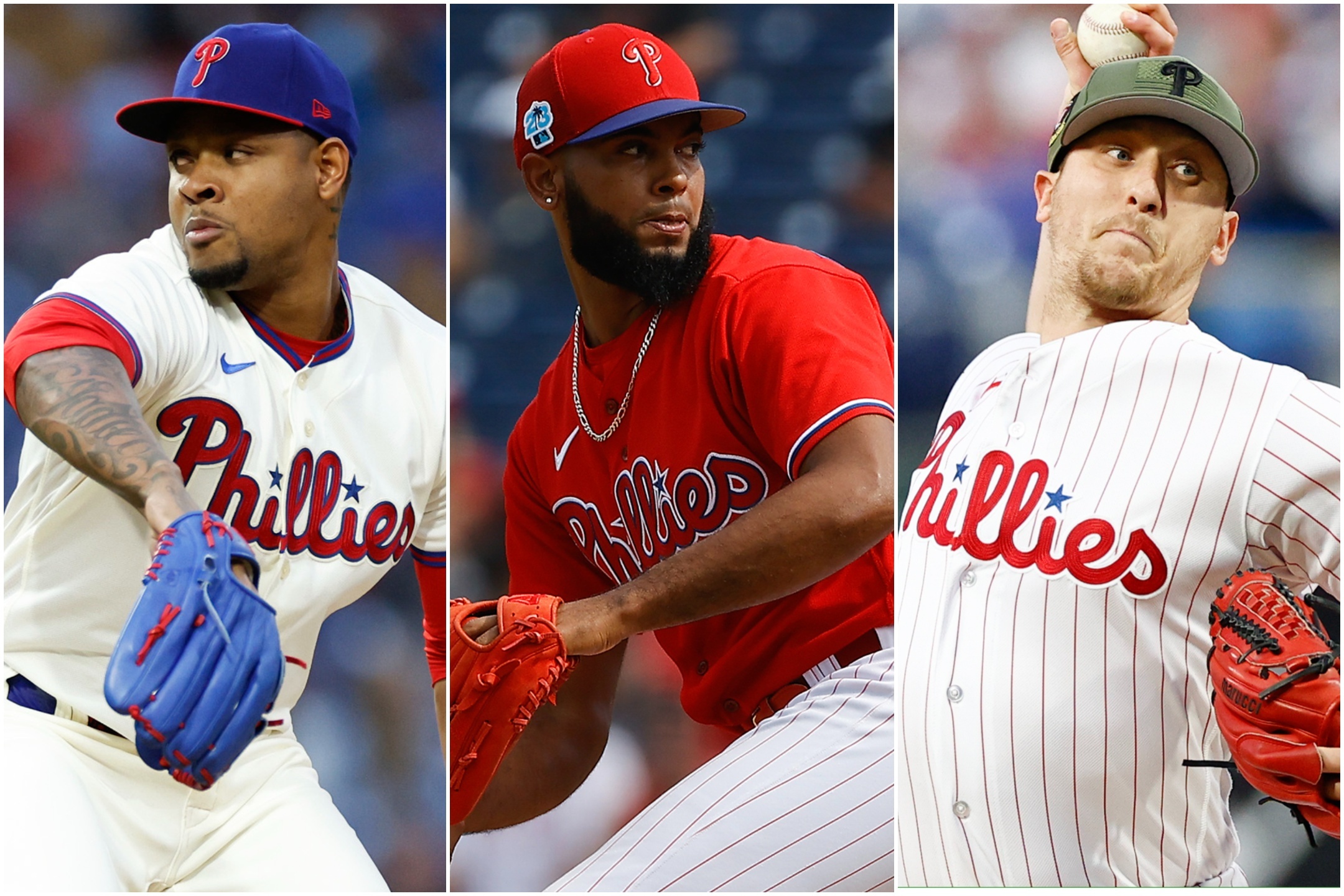 Three key relievers in the Philadelphia Phillies' bullpen this season