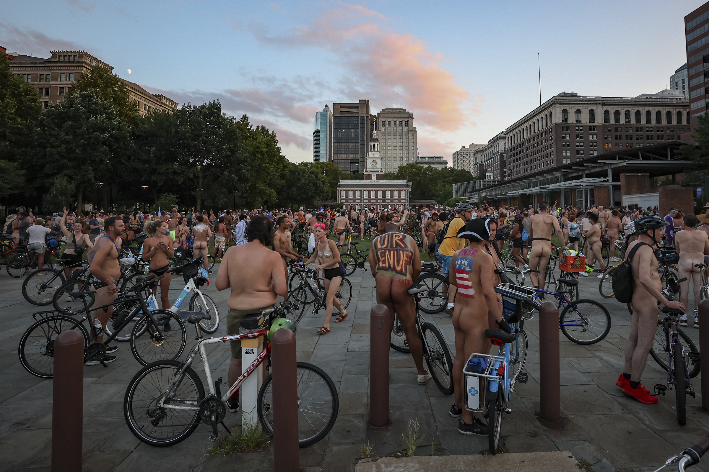 Photos of the 2023 Philly Naked Bike Ride